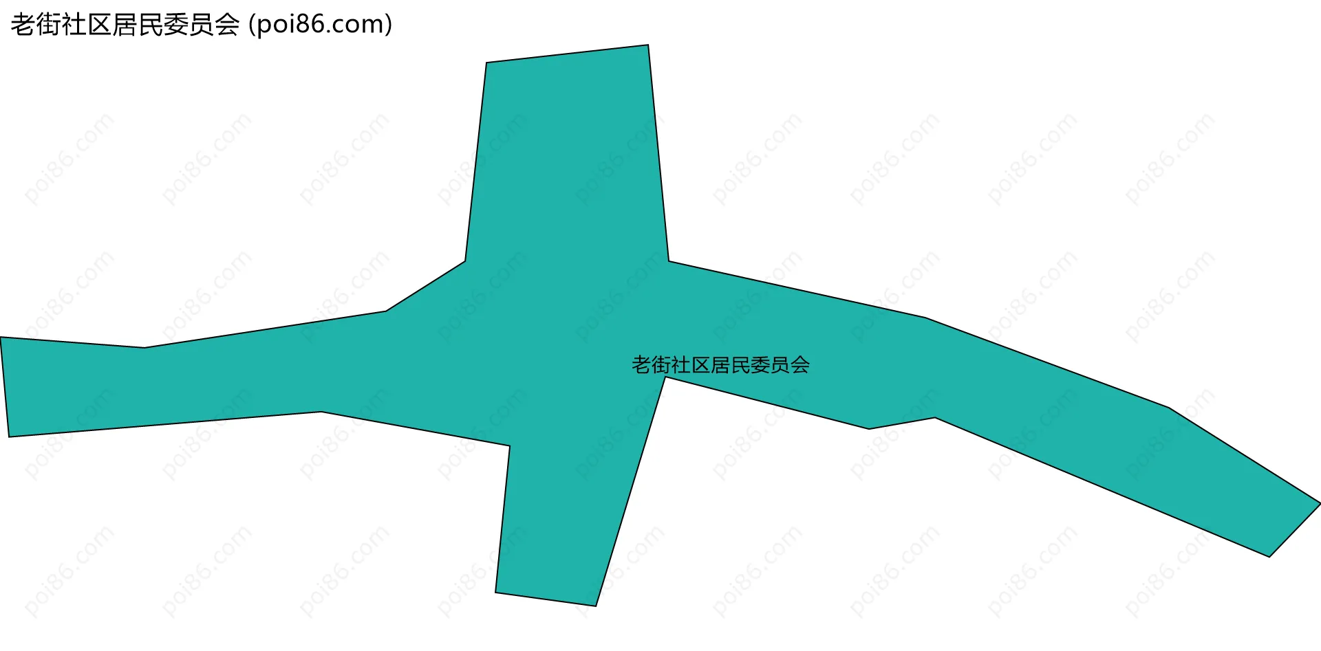 老街社区居民委员会边界地图