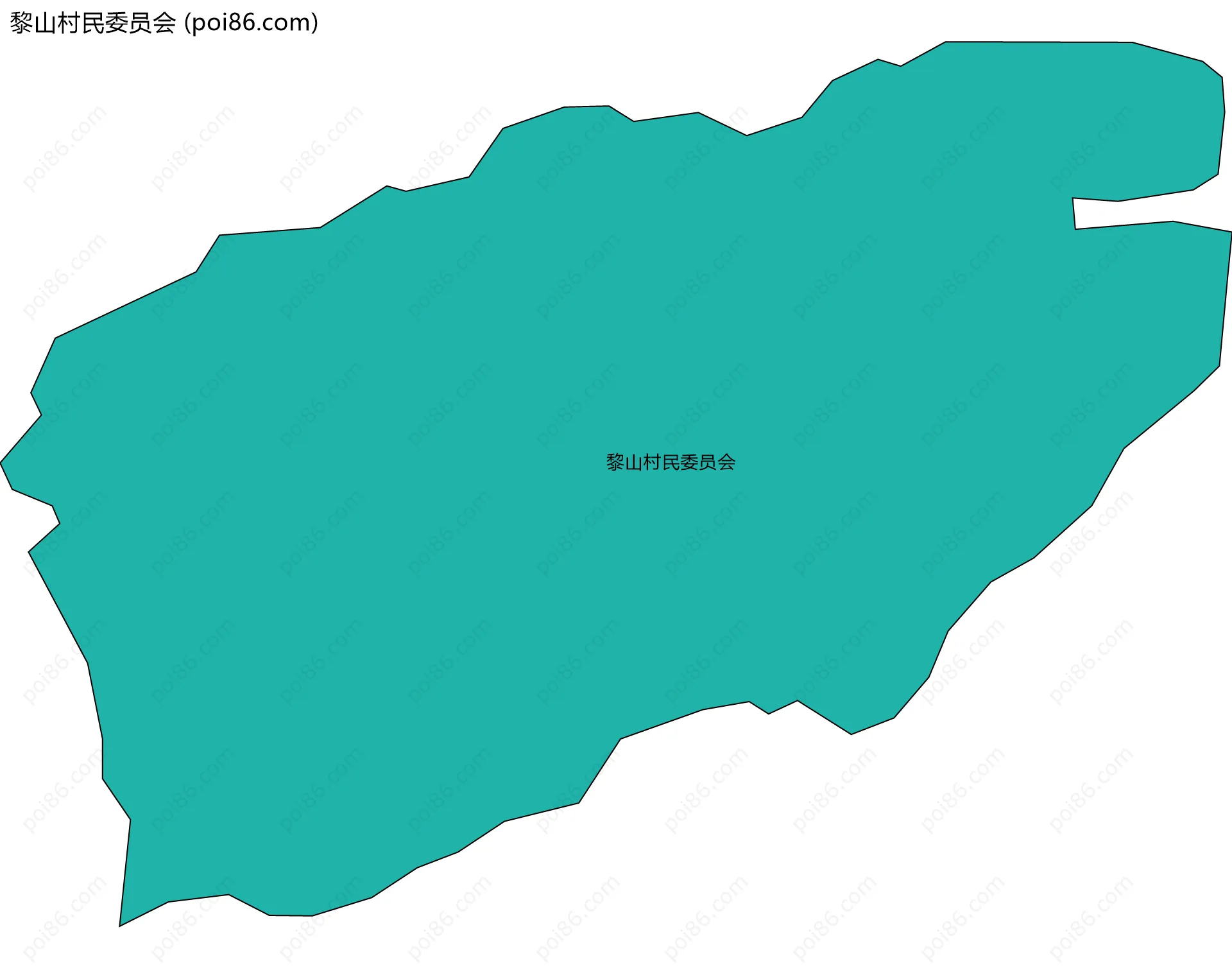 黎山村民委员会边界地图