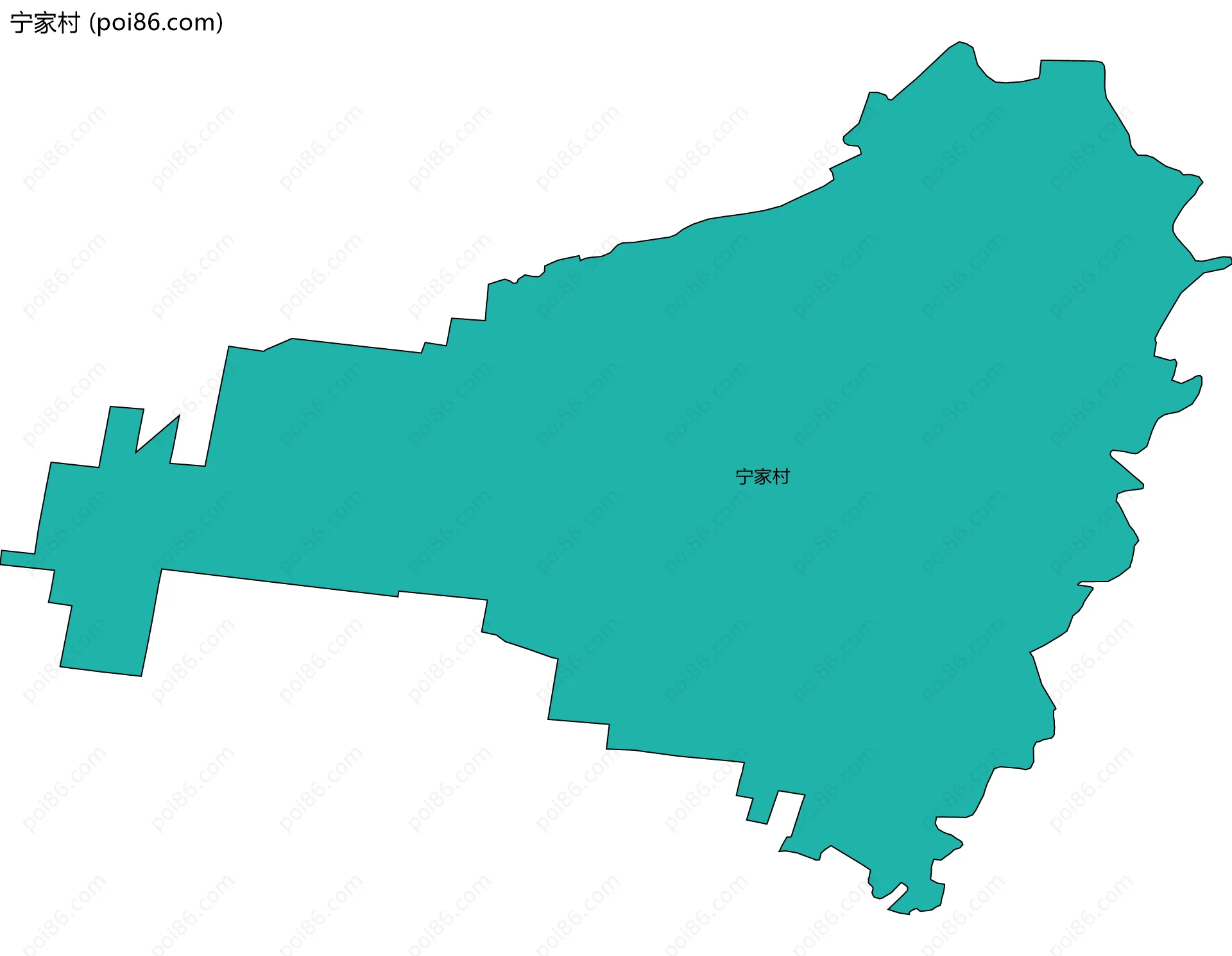 宁家村边界地图