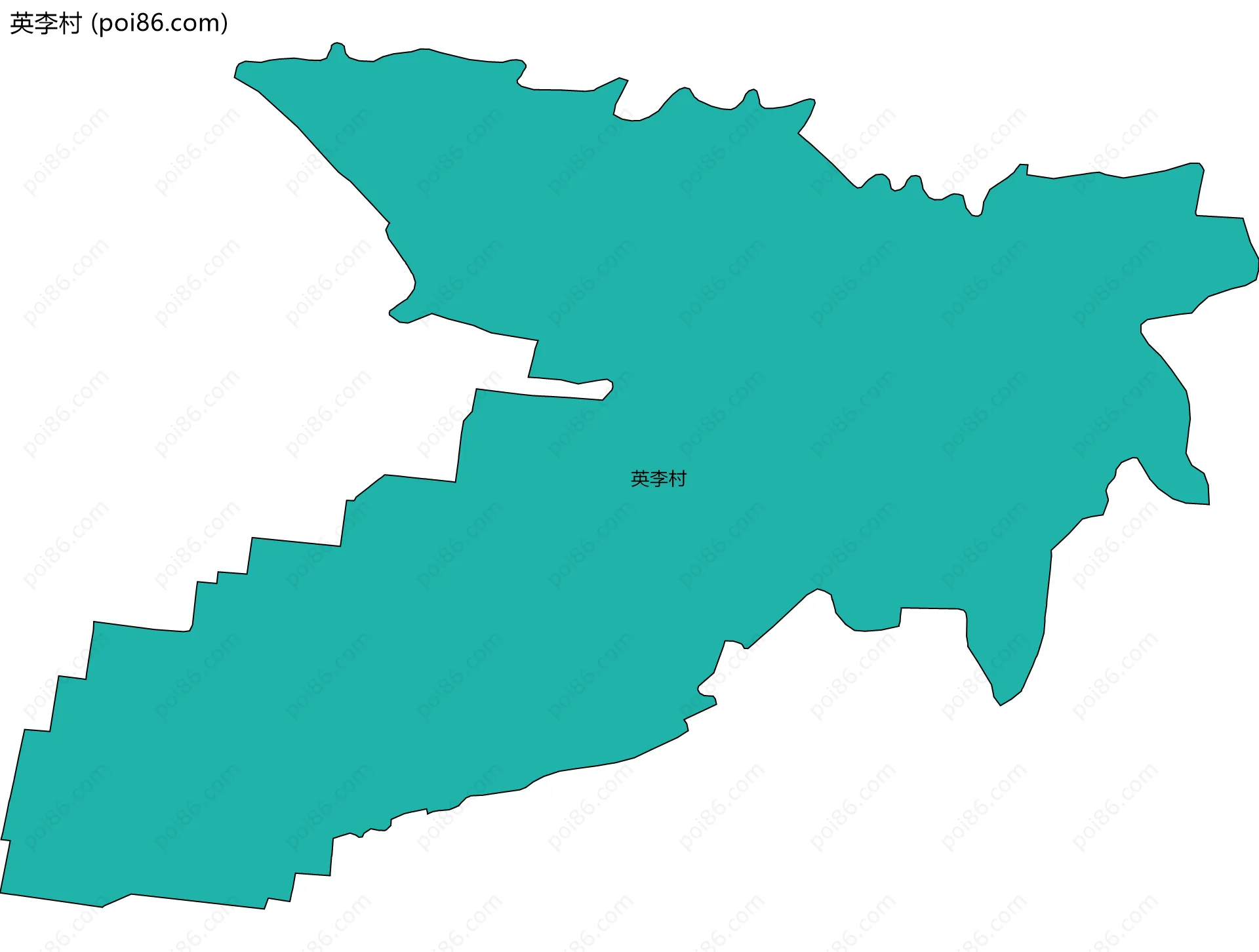 英李村边界地图