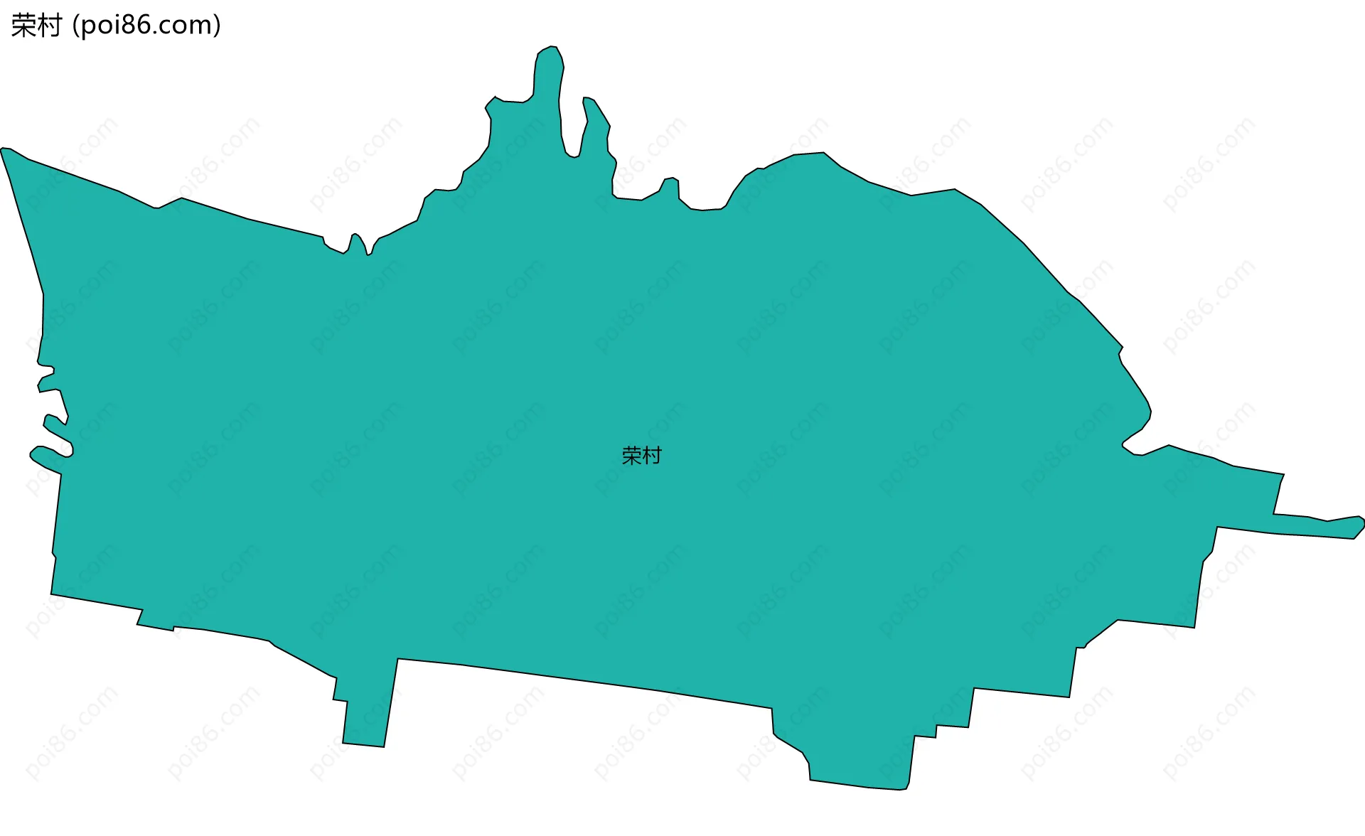 荣村边界地图