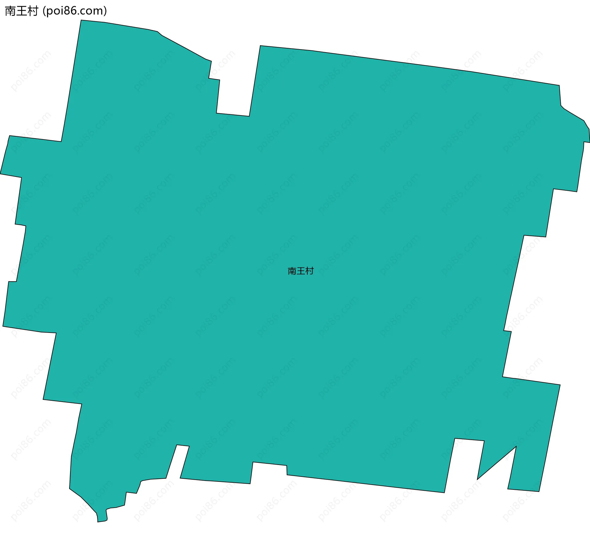 南王村边界地图