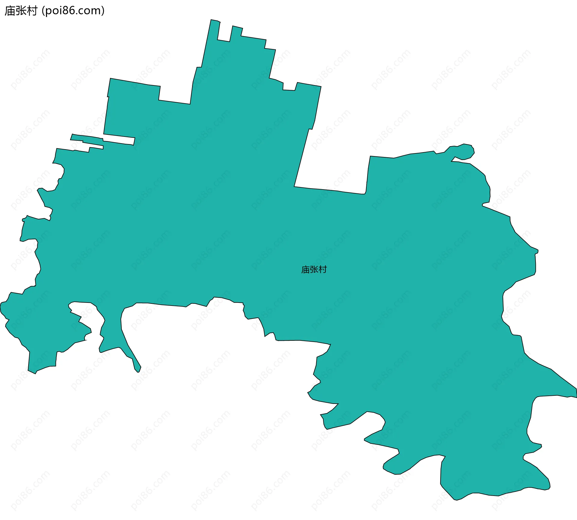 庙张村边界地图