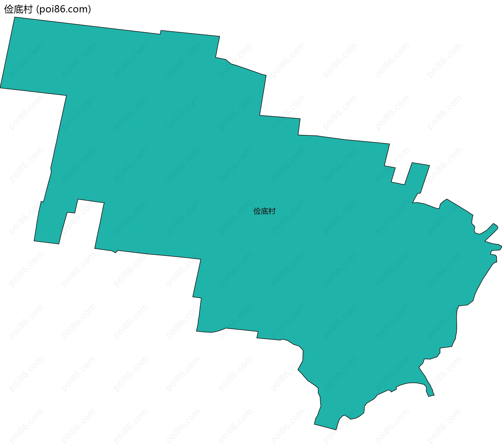 俭底村边界地图