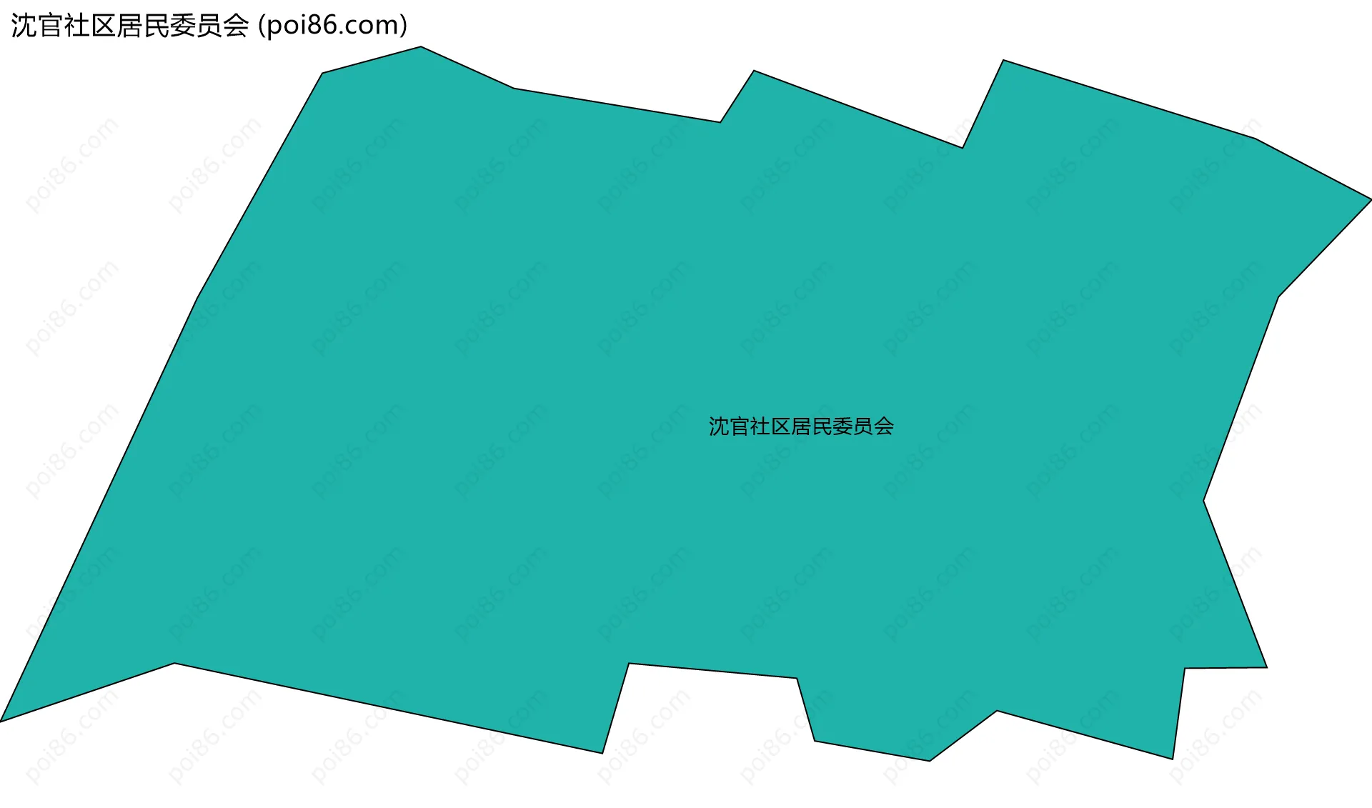 沈官社区居民委员会边界地图