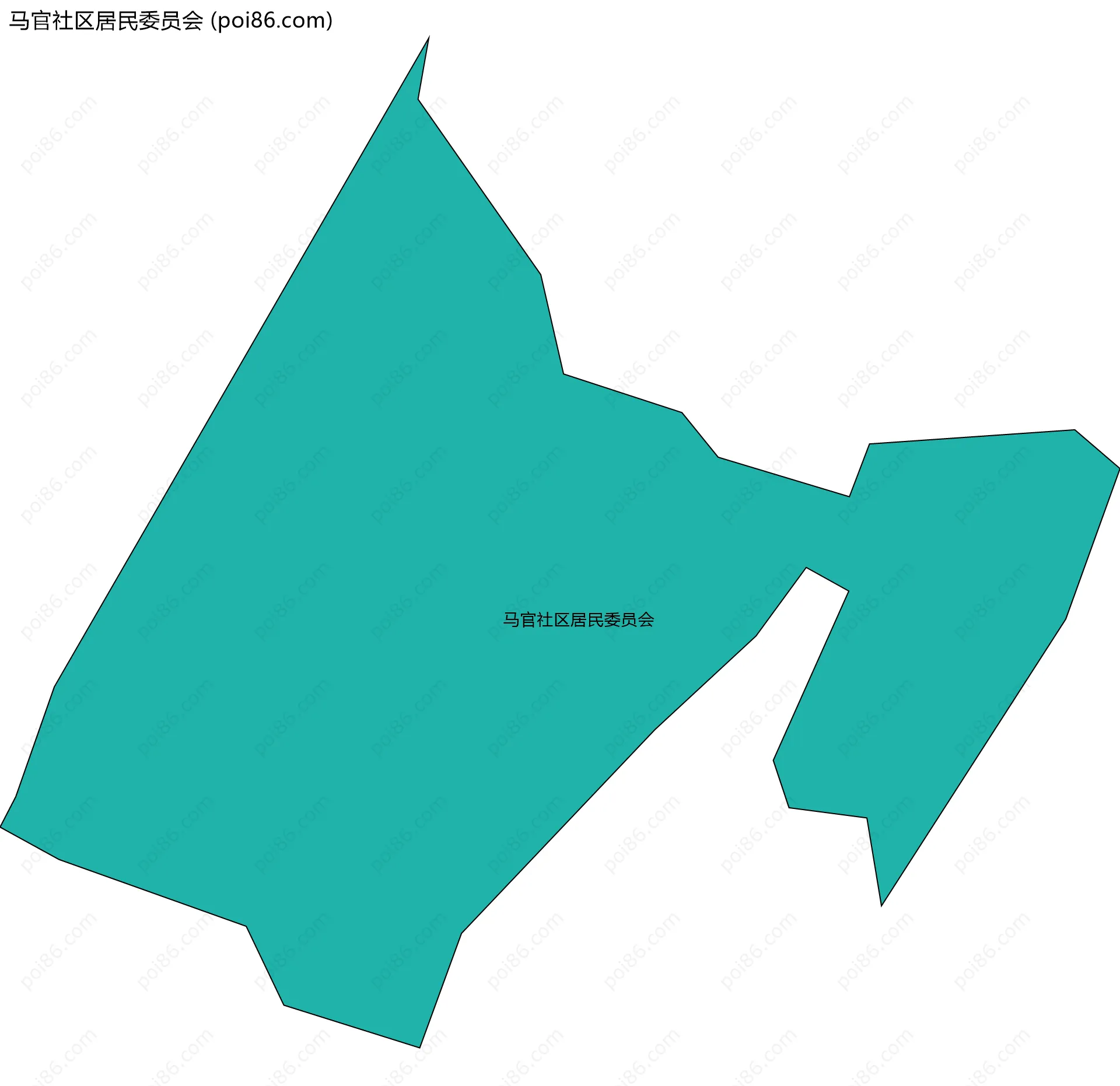 马官社区居民委员会边界地图