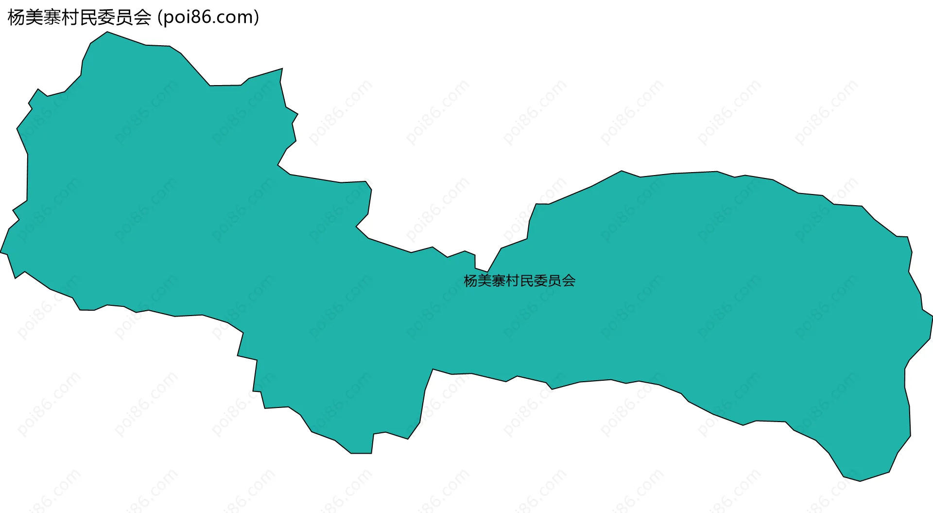 杨美寨村民委员会边界地图