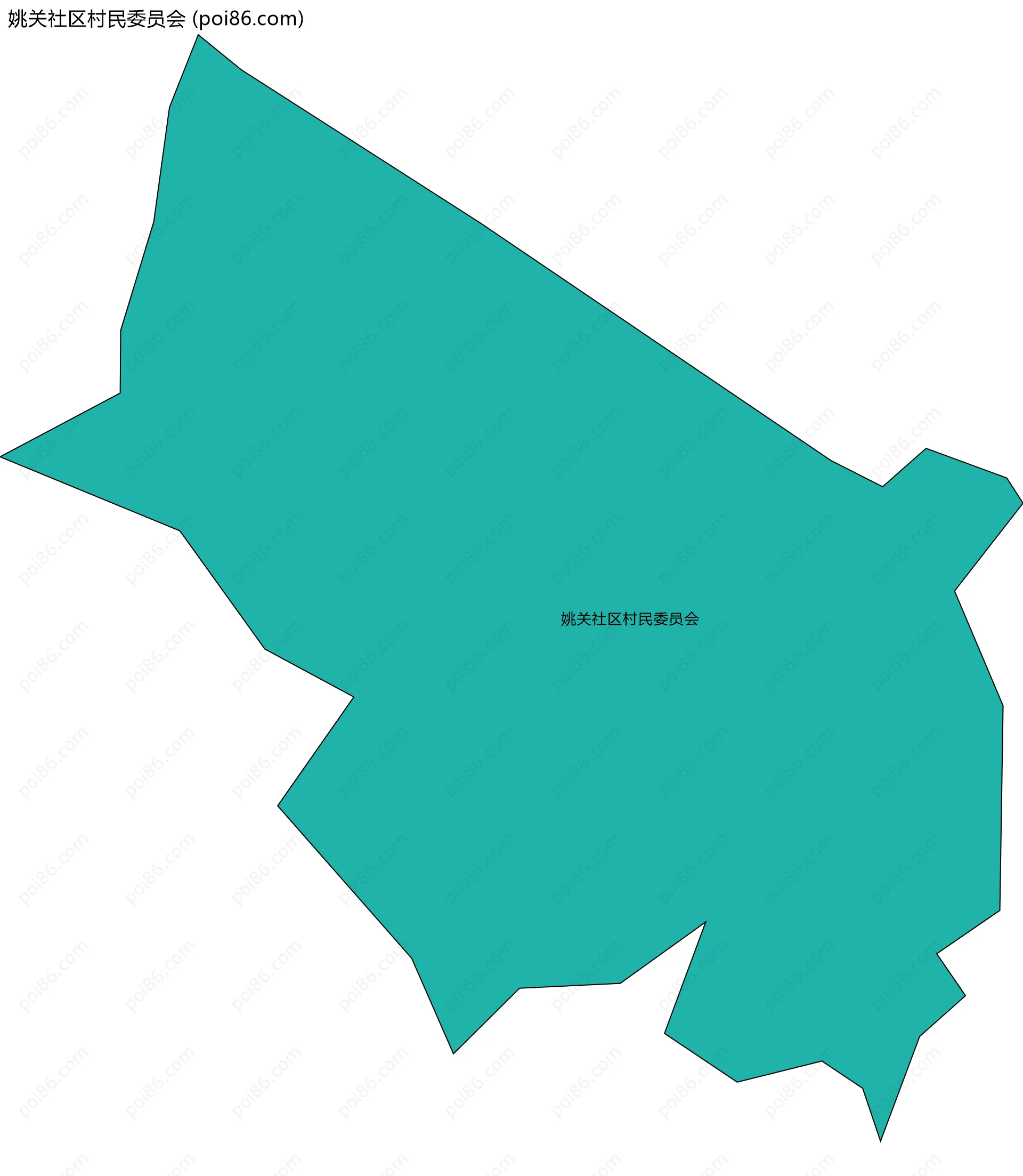 姚关社区村民委员会边界地图