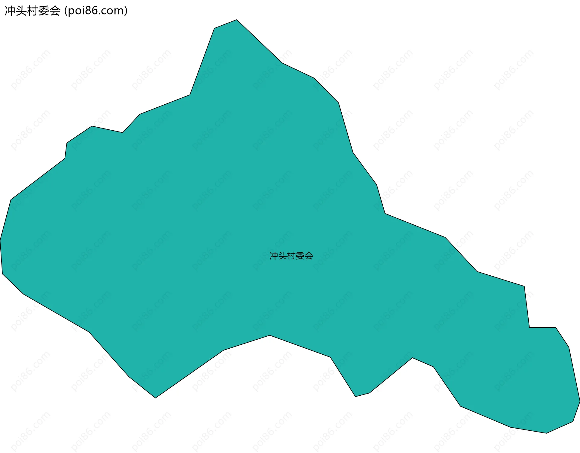 冲头村委会边界地图