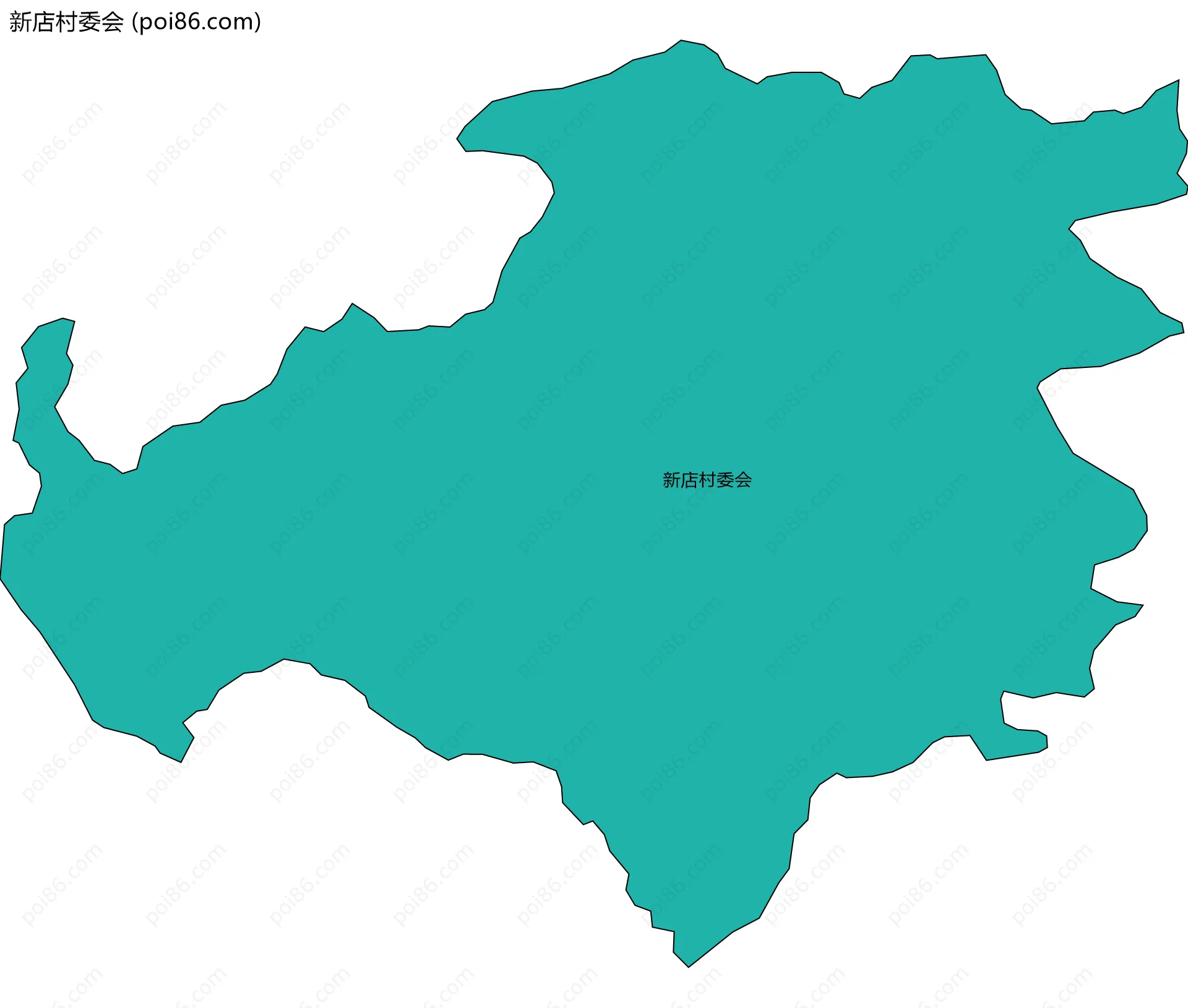 新店村委会边界地图
