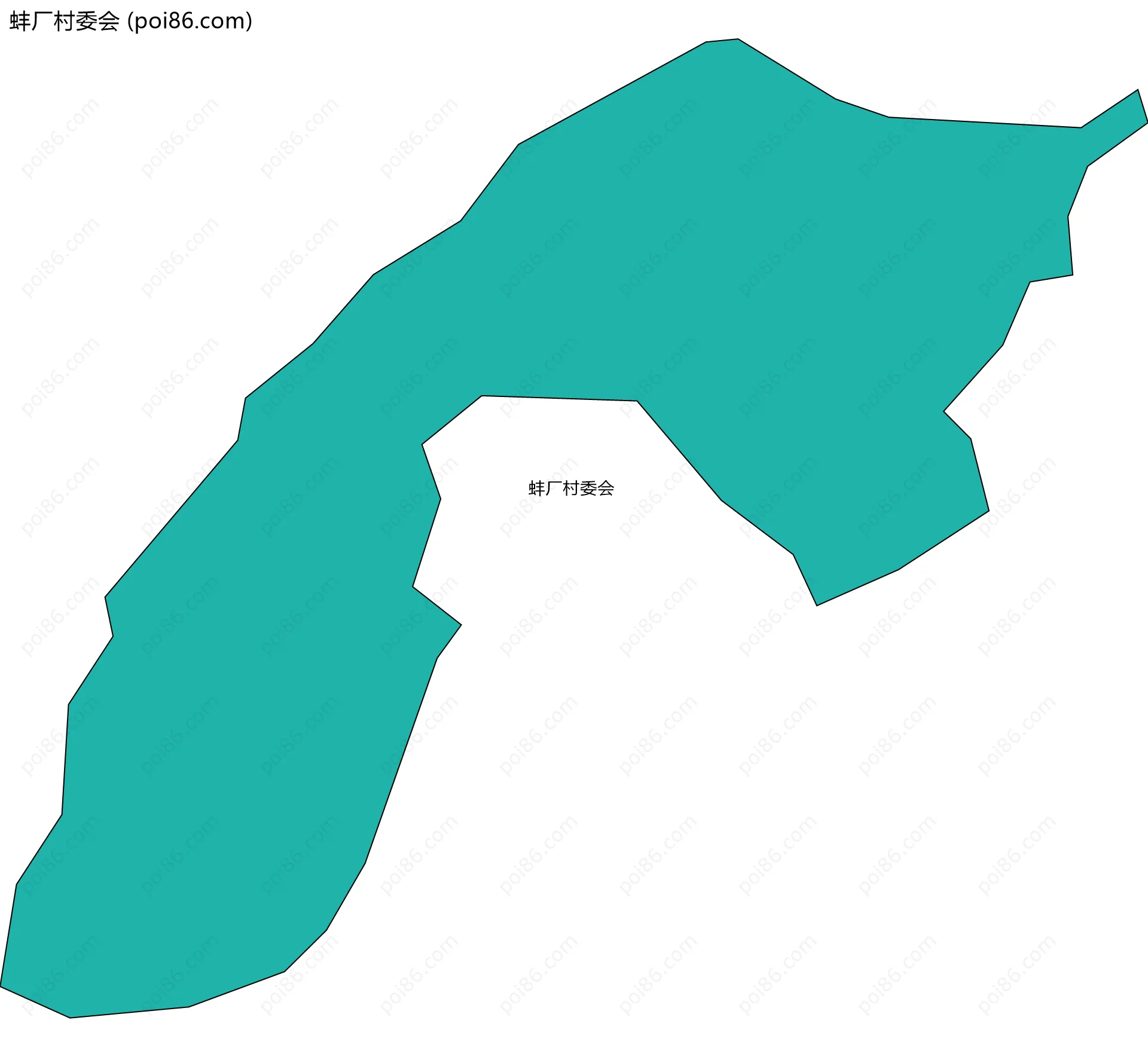 蚌厂村委会边界地图