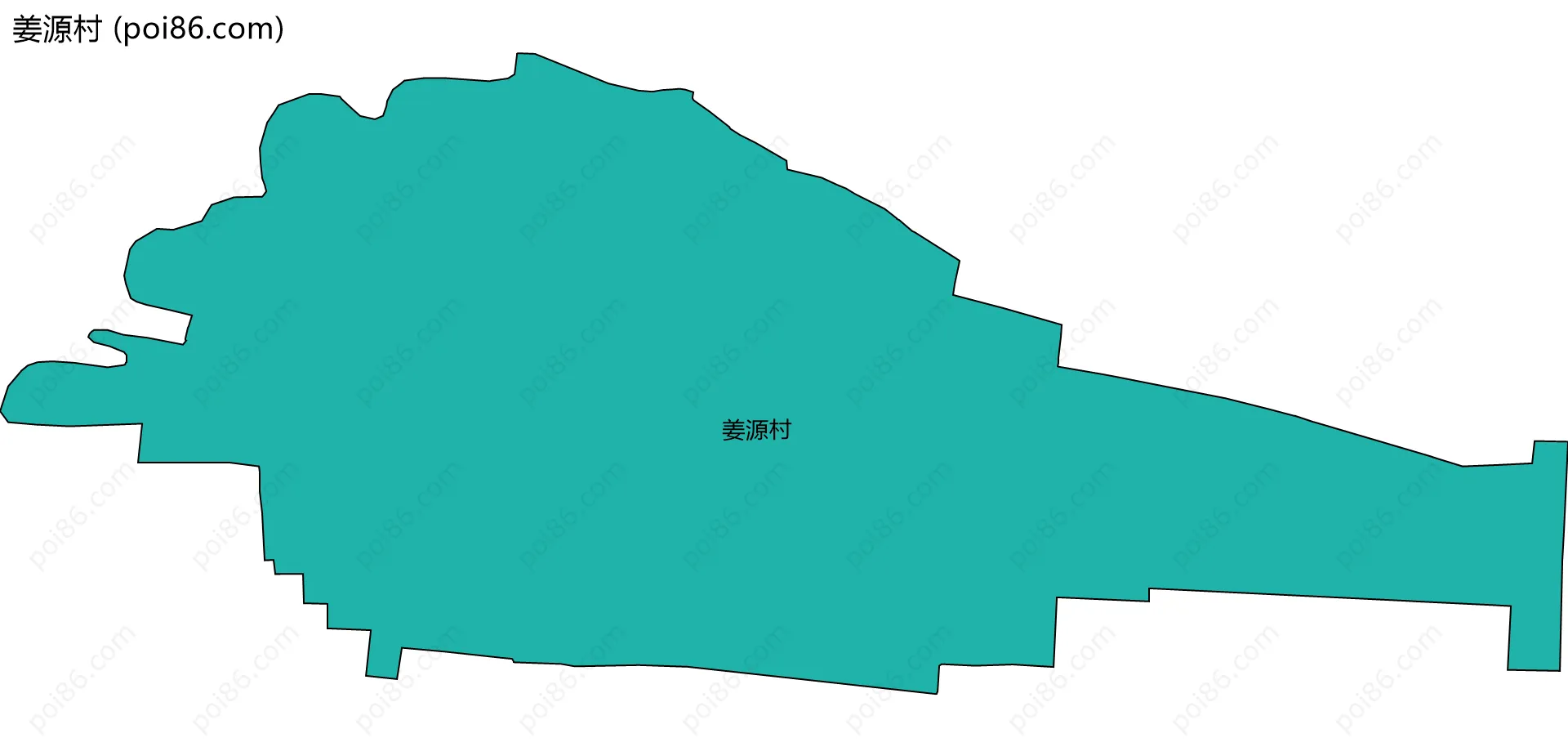 姜源村边界地图