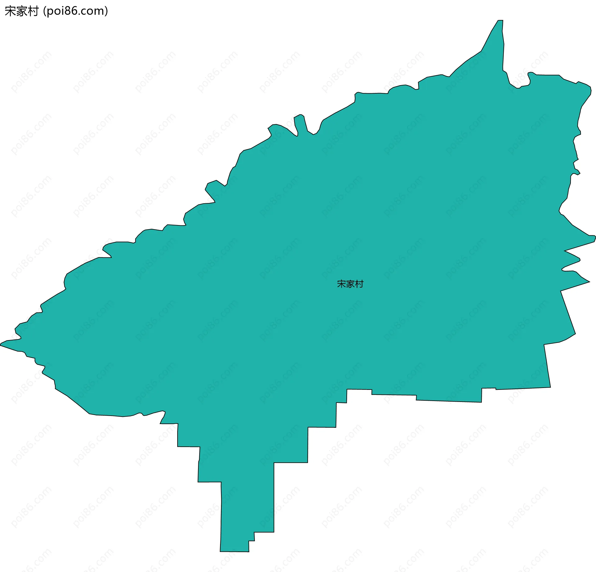 宋家村边界地图