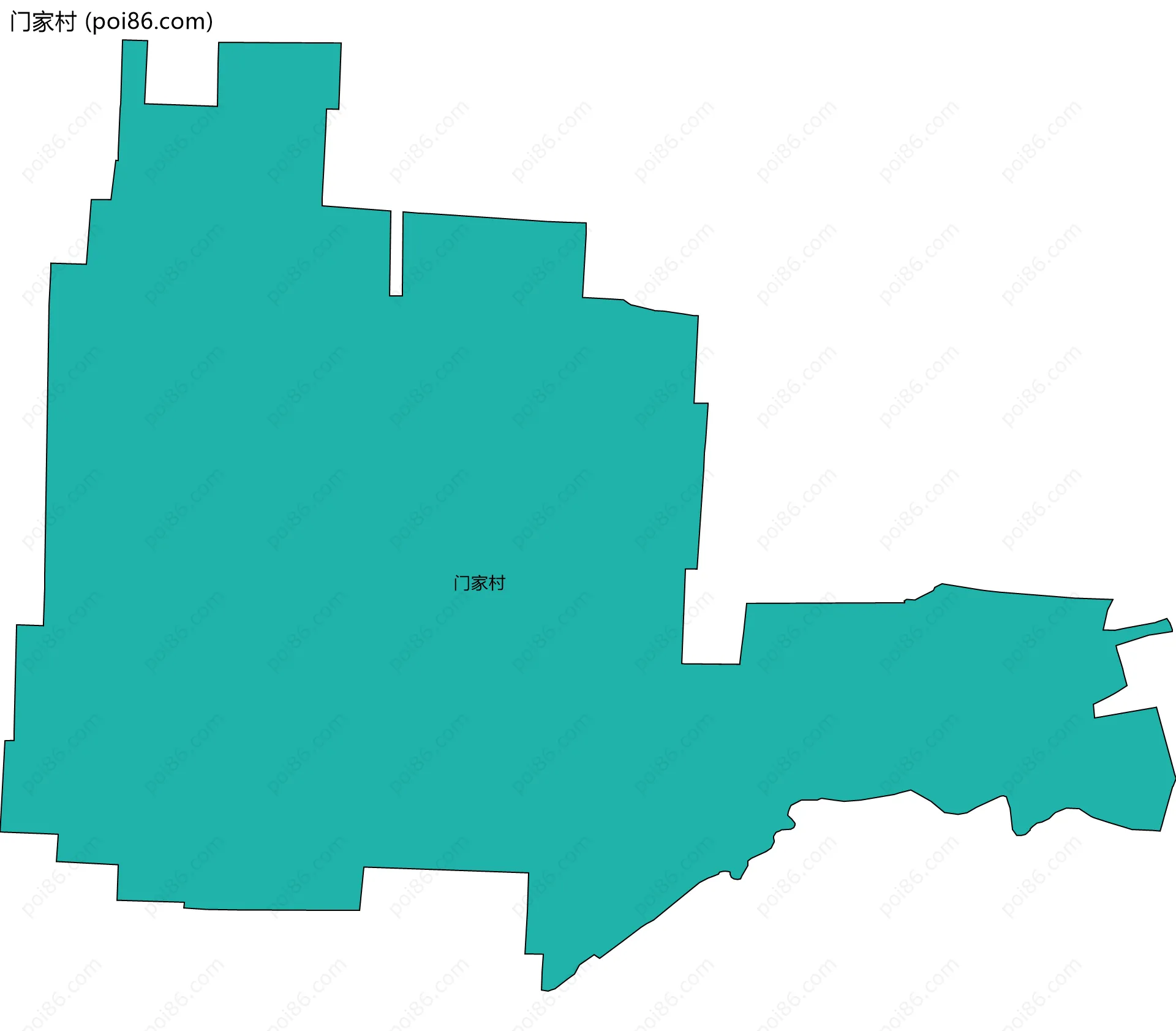 门家村边界地图