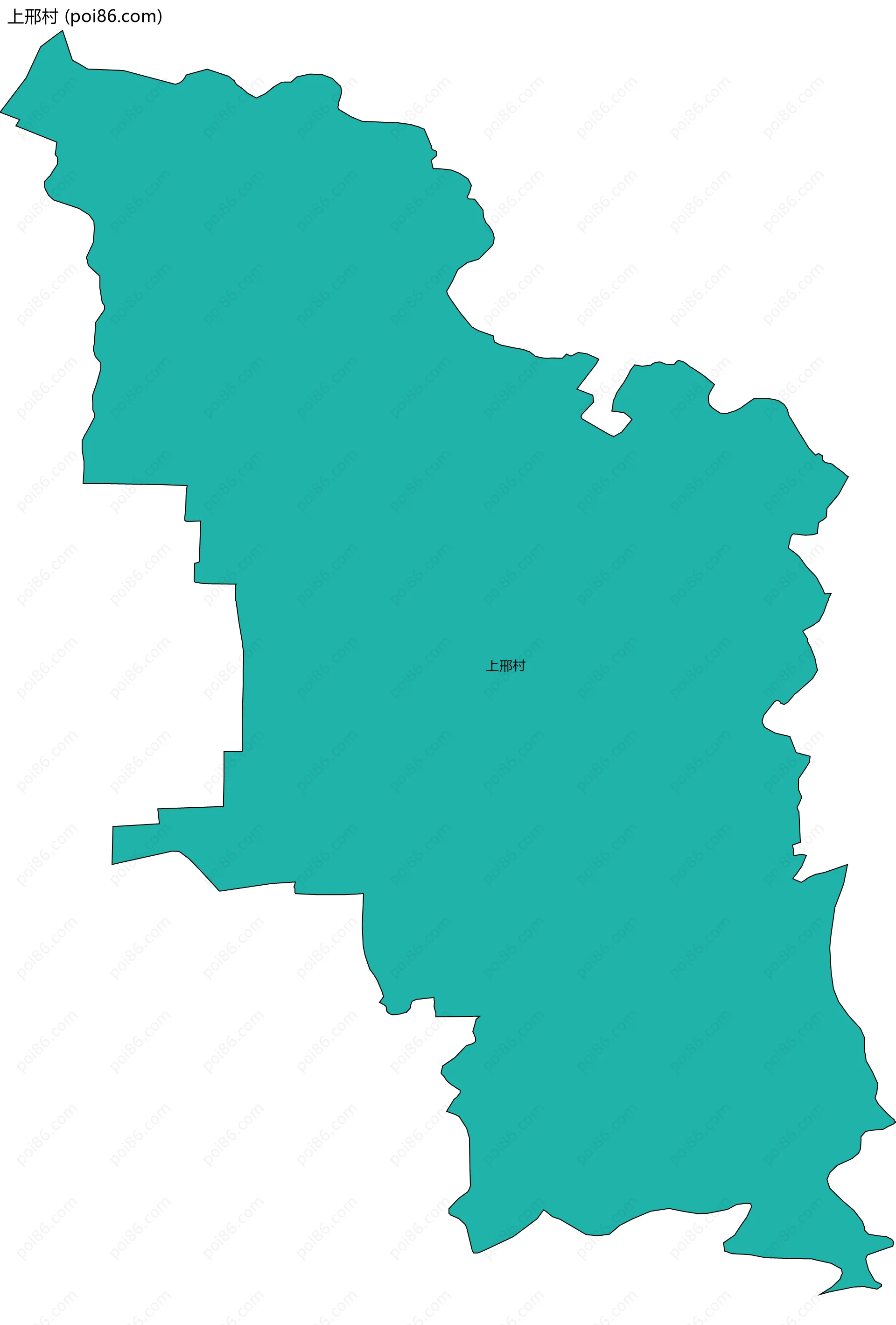 上邢村边界地图