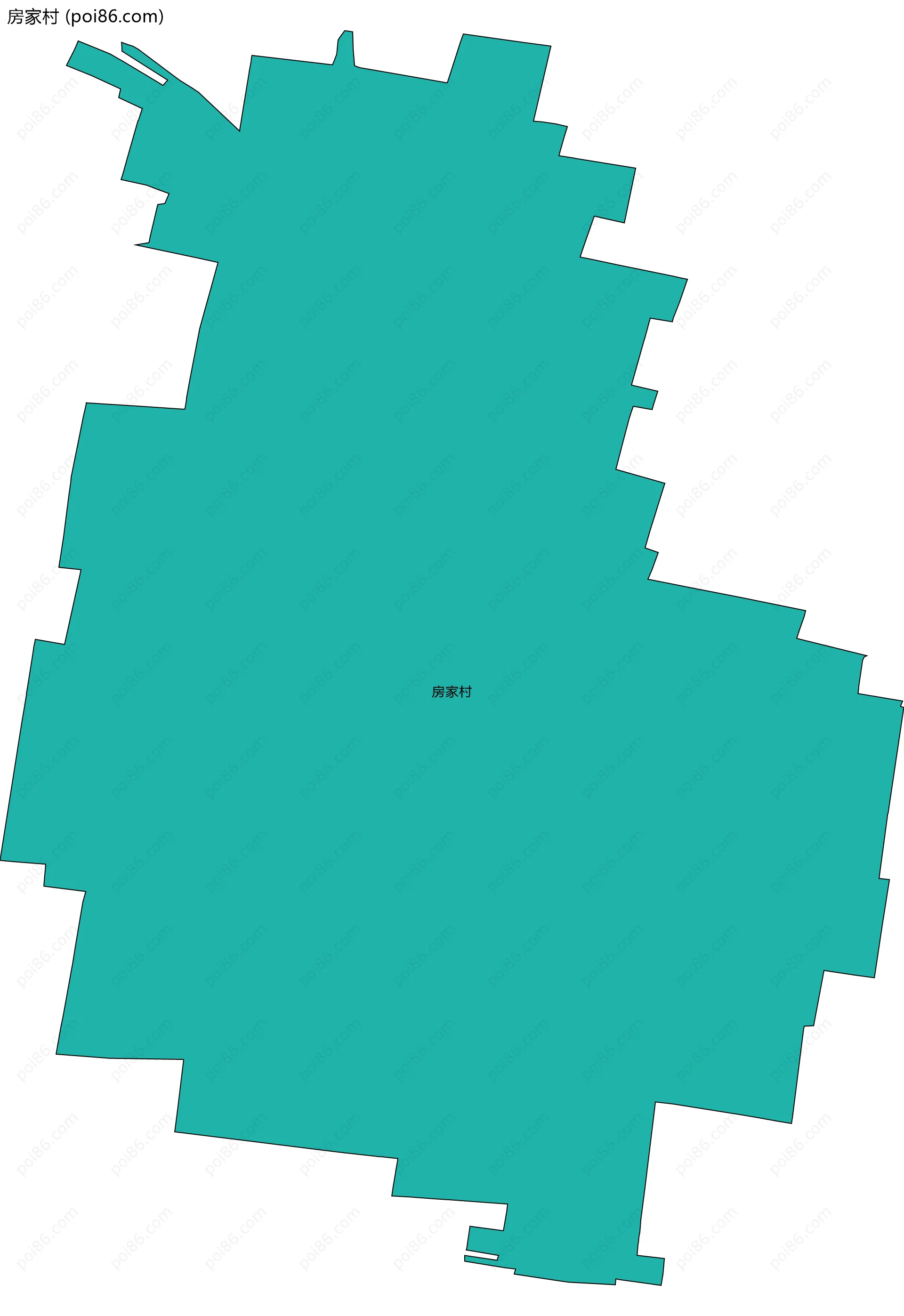 房家村边界地图