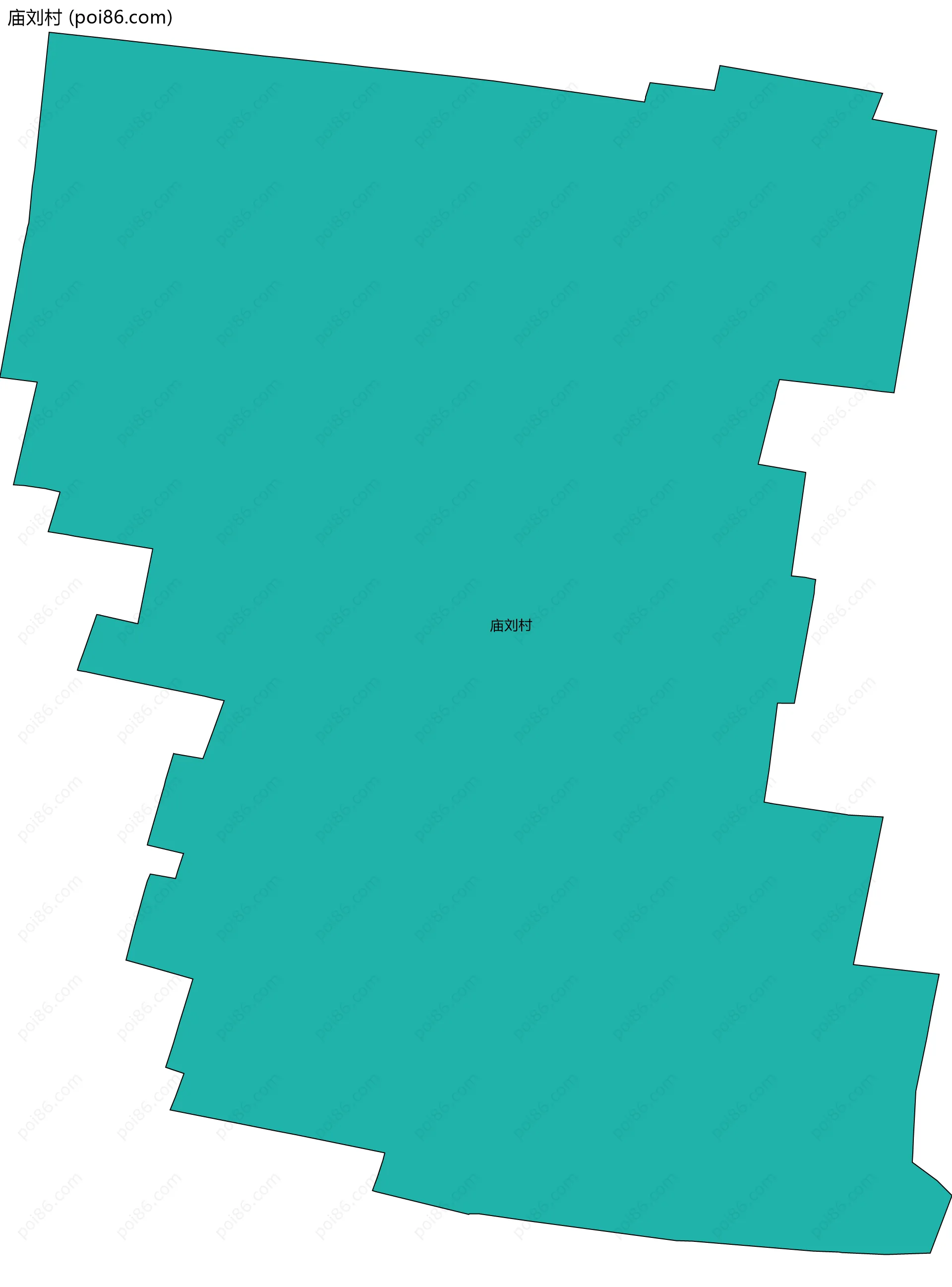 庙刘村边界地图