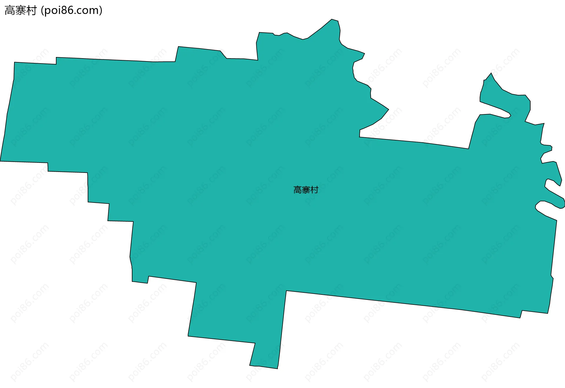 高寨村边界地图