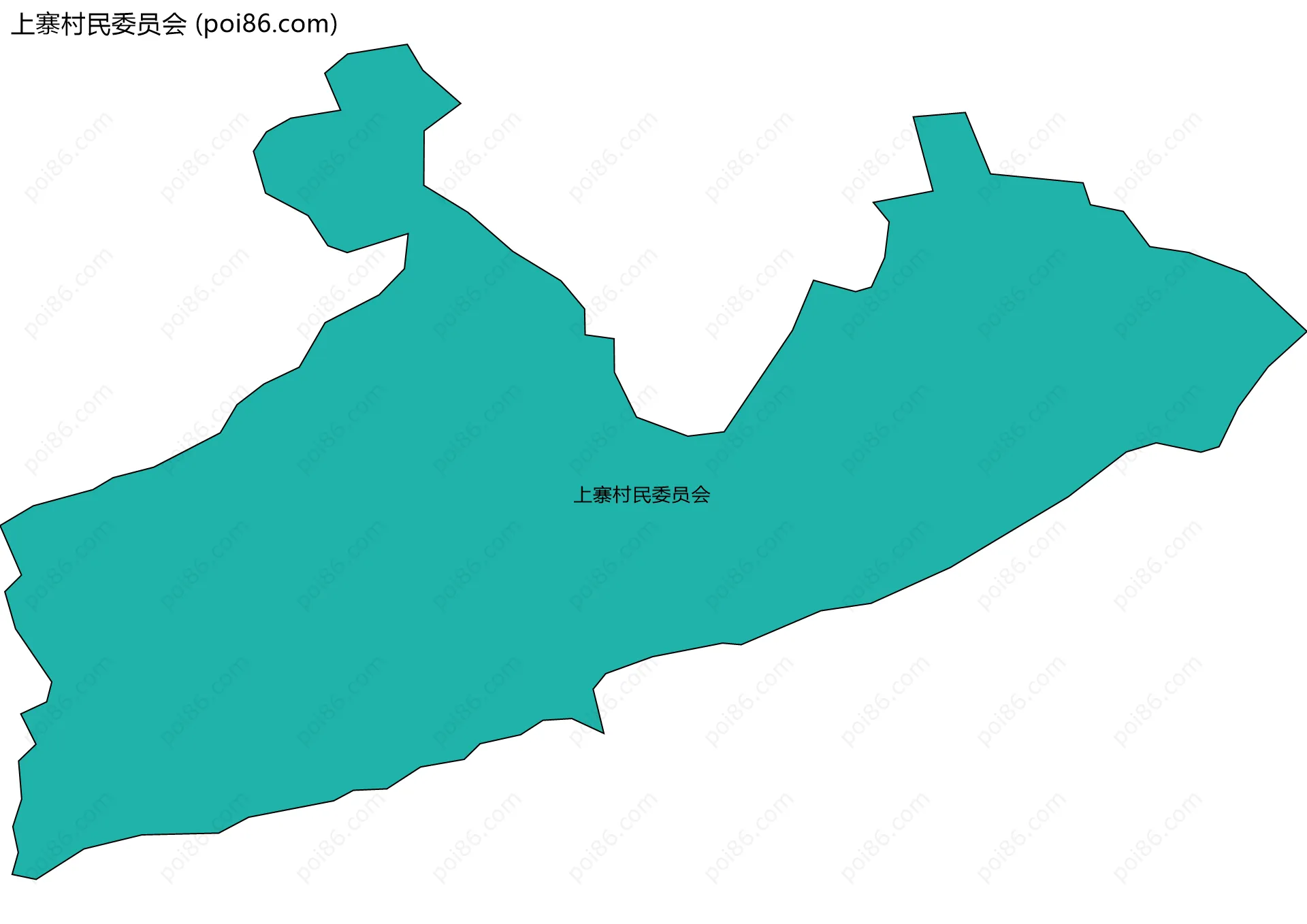 上寨村民委员会边界地图