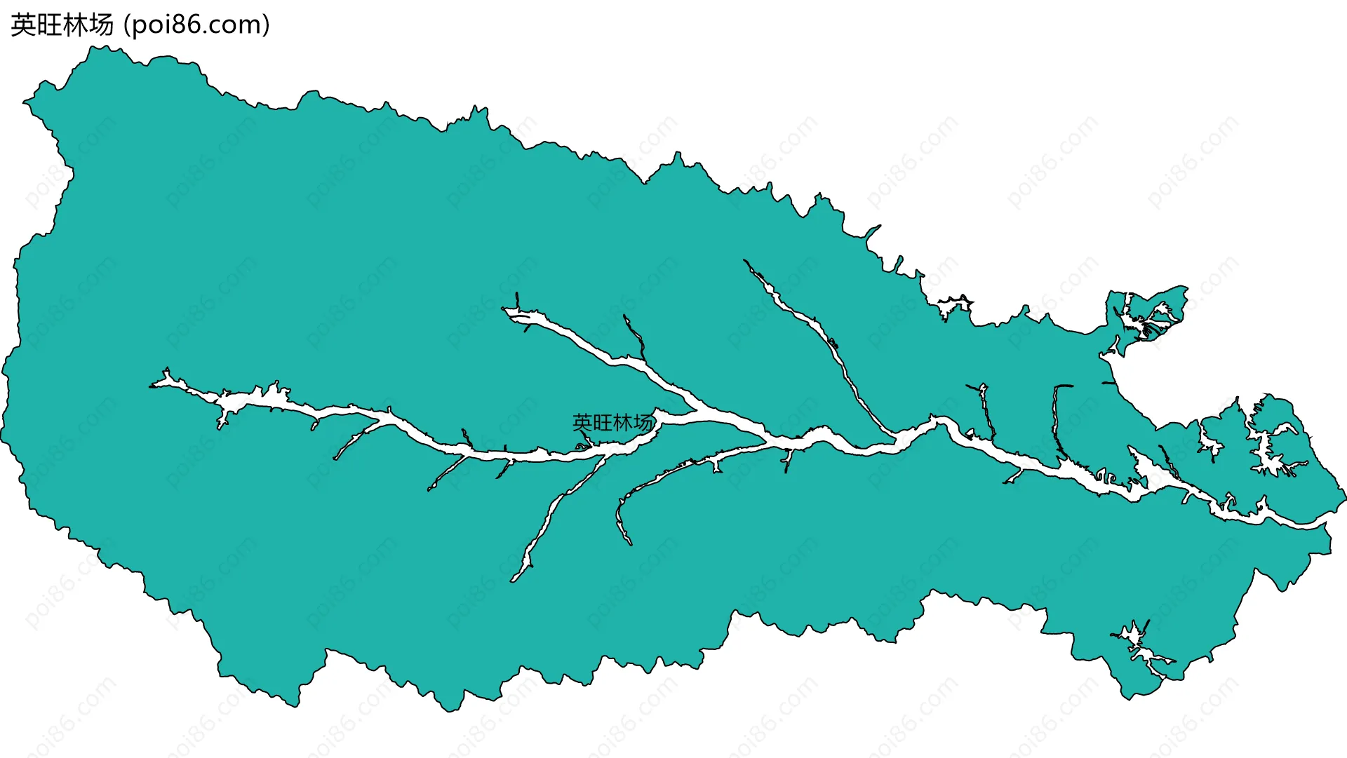 英旺林场边界地图