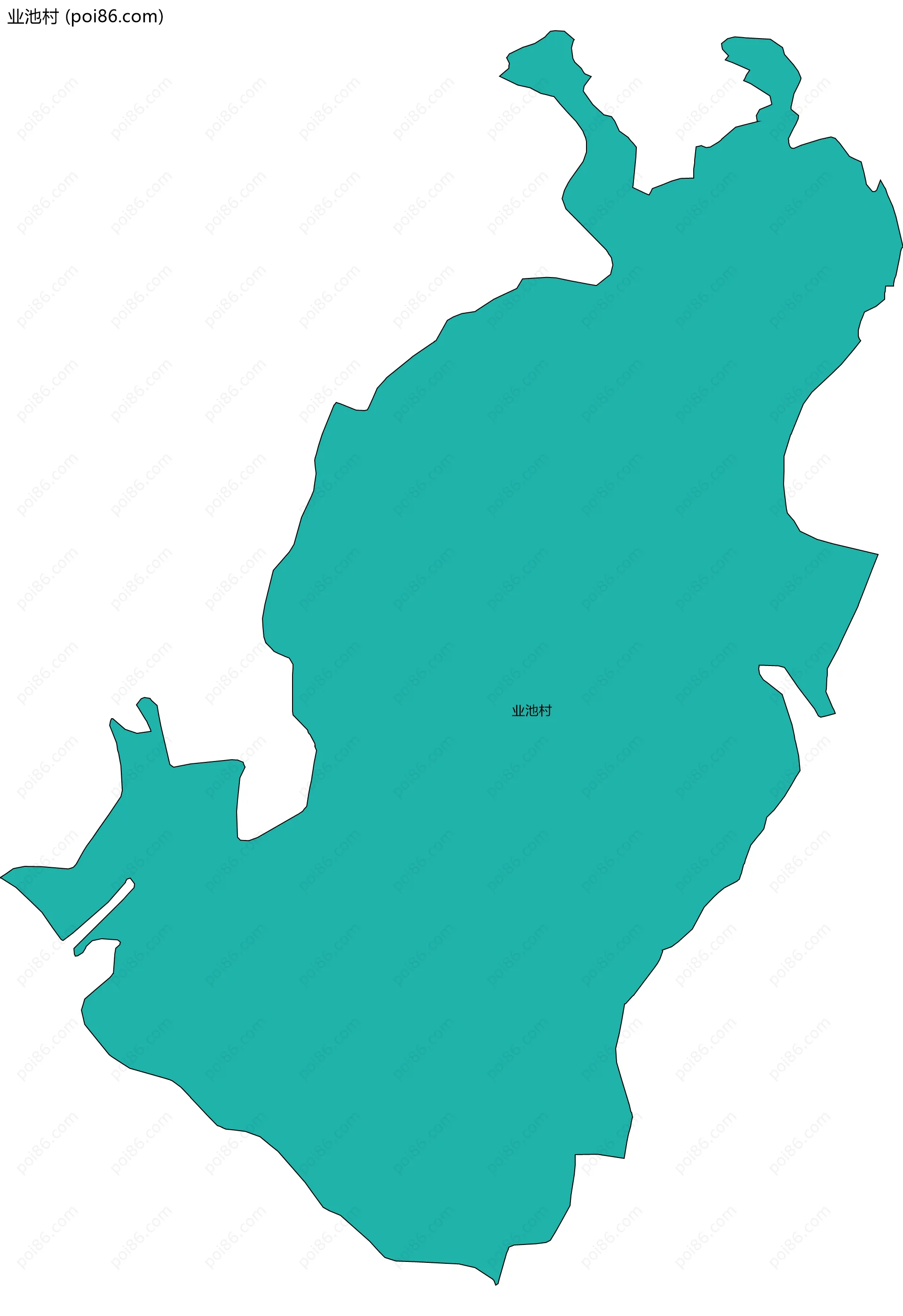 业池村边界地图