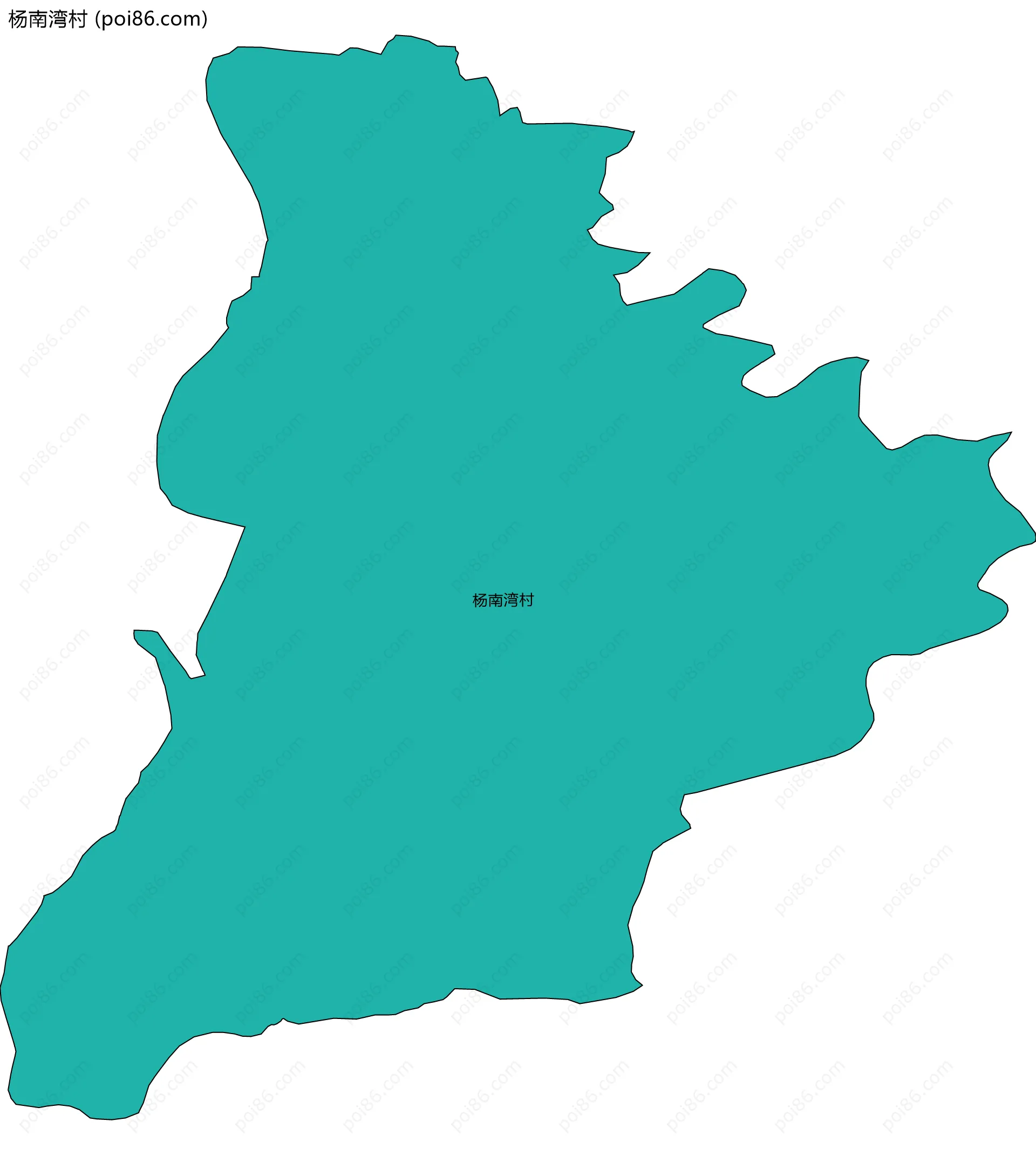 杨南湾村边界地图