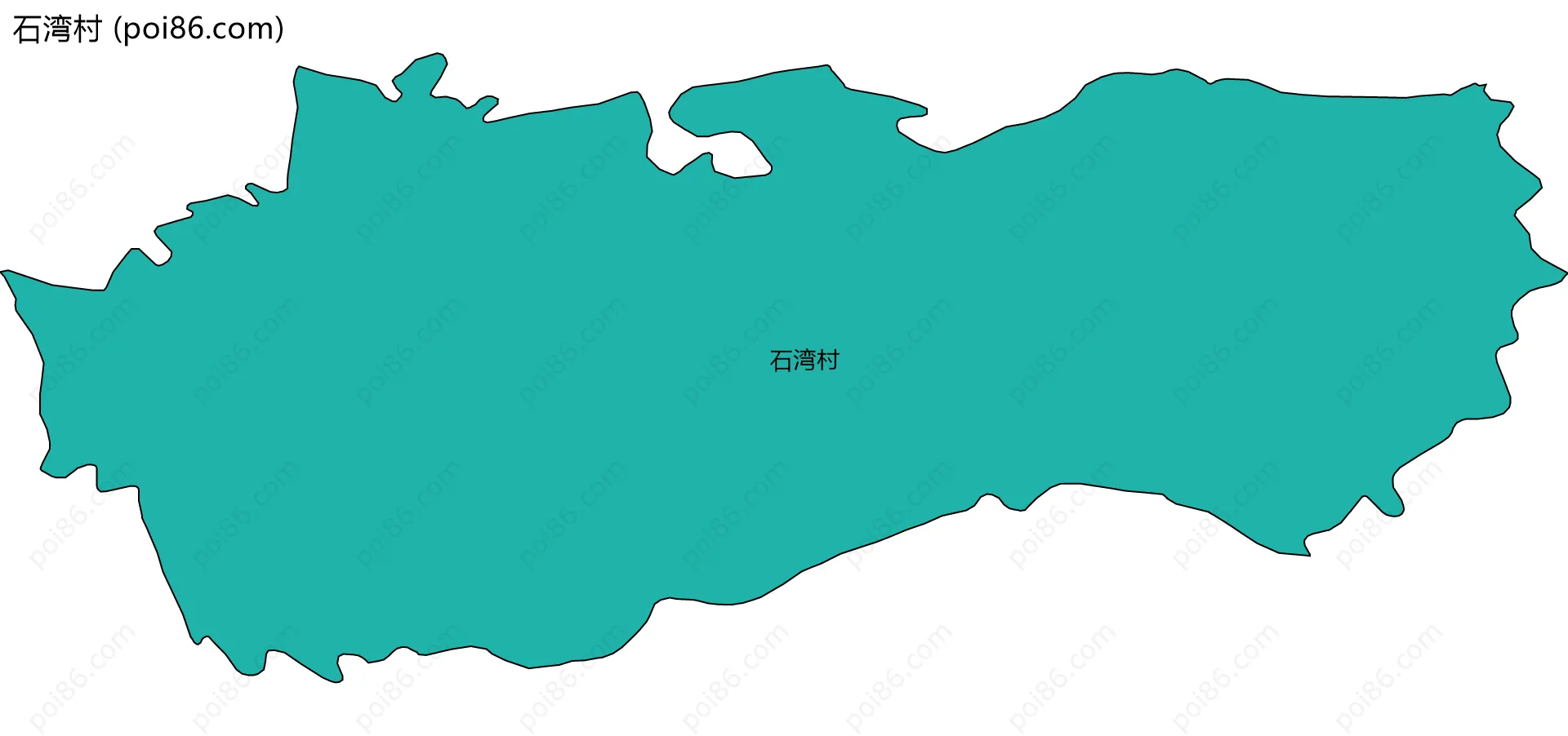 石湾村边界地图