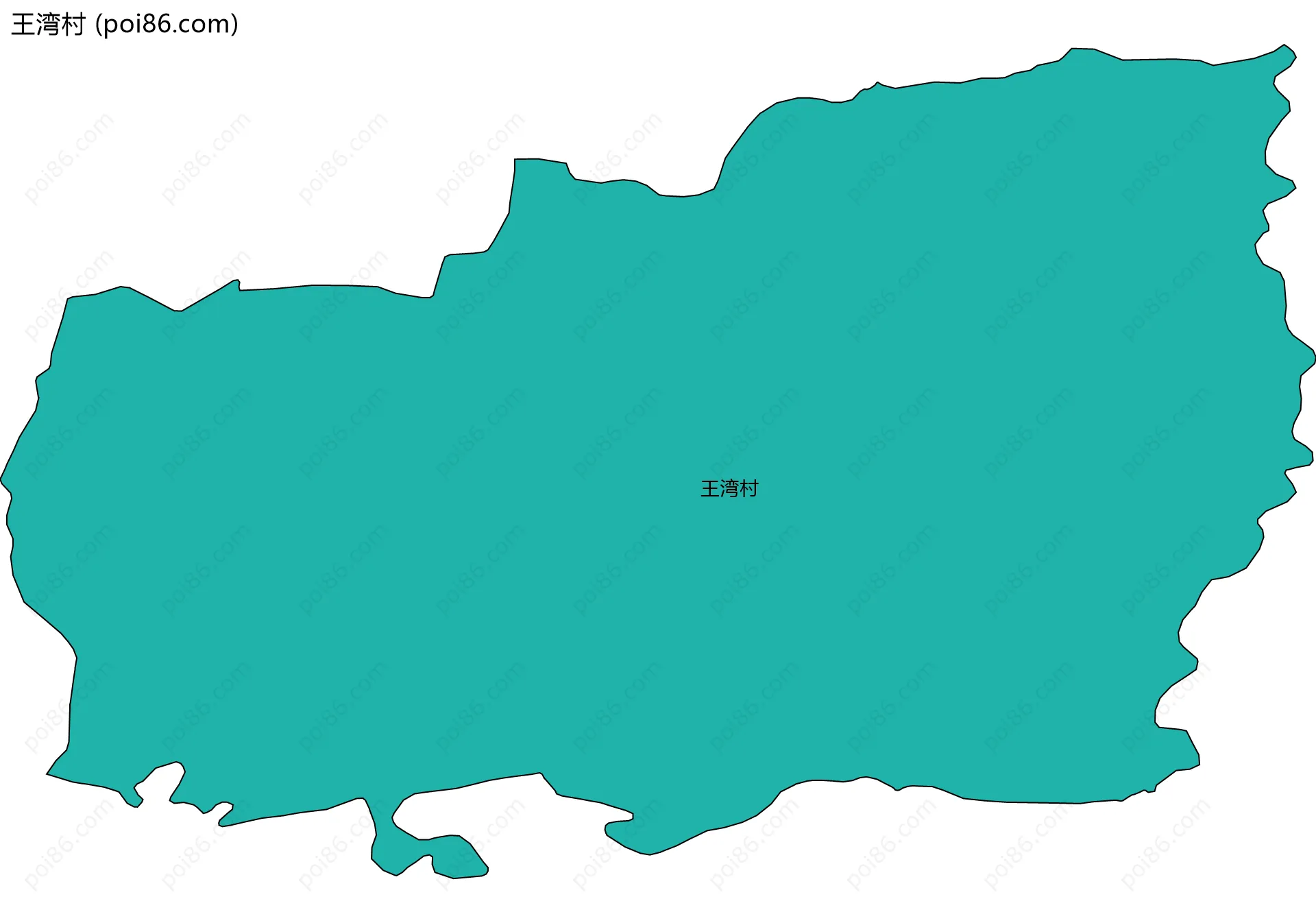 王湾村边界地图