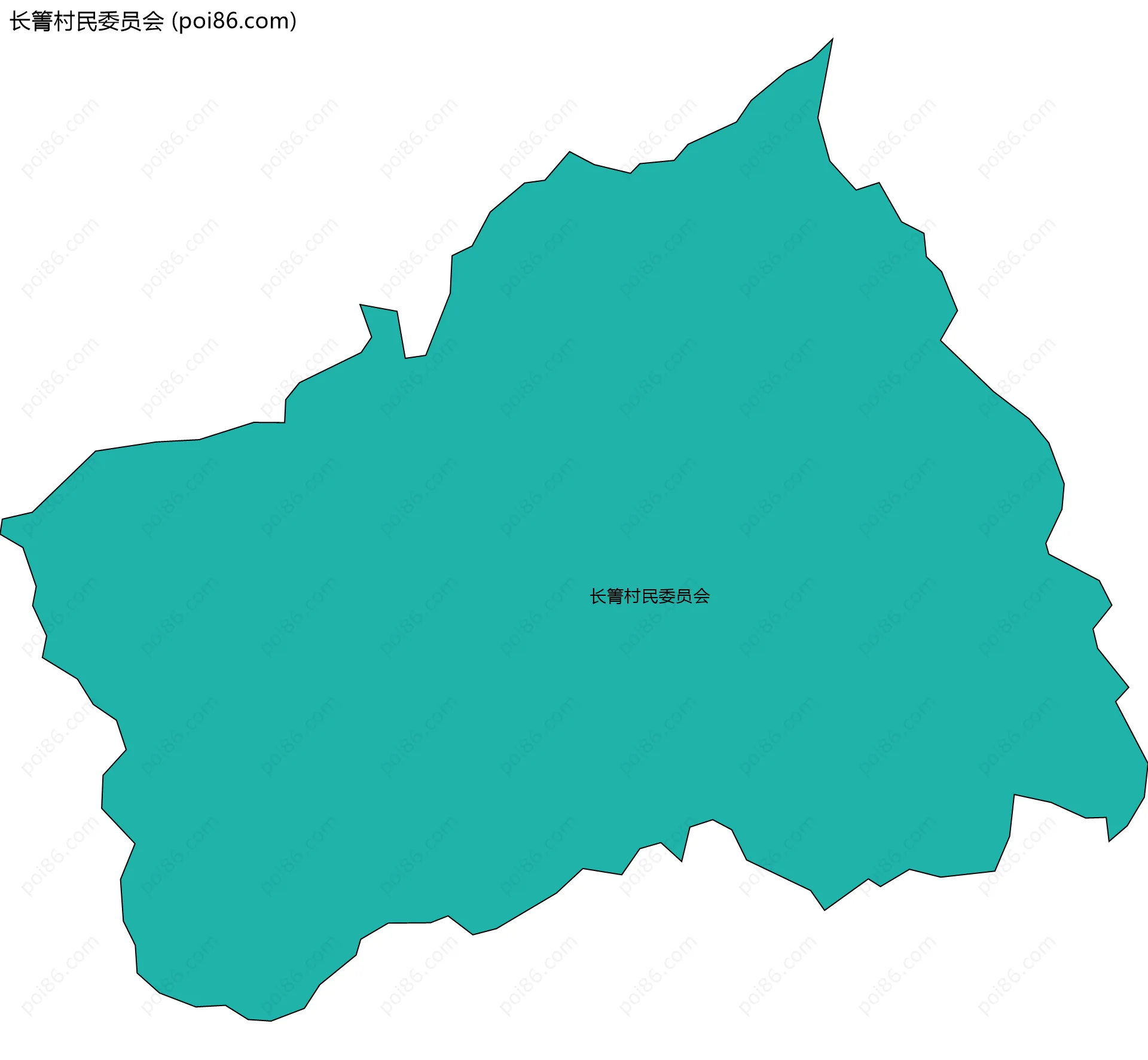 长箐村民委员会边界地图