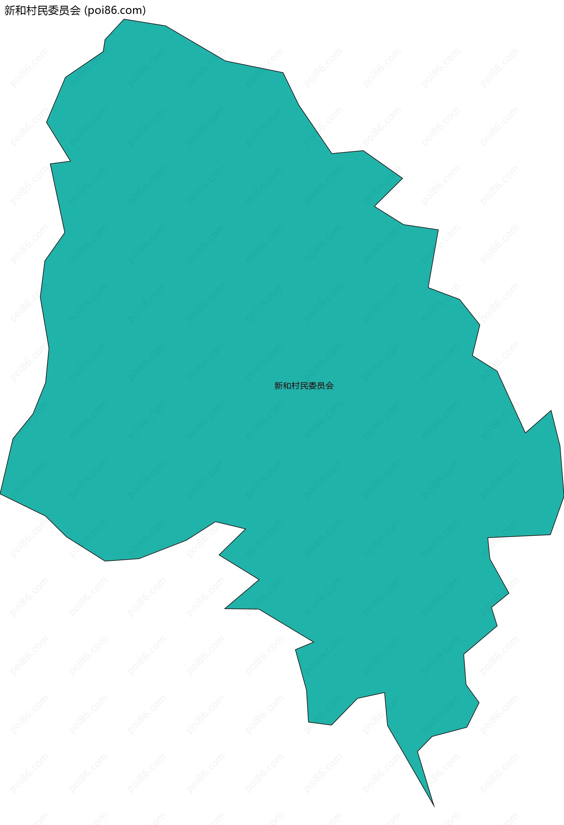 新和村民委员会边界地图