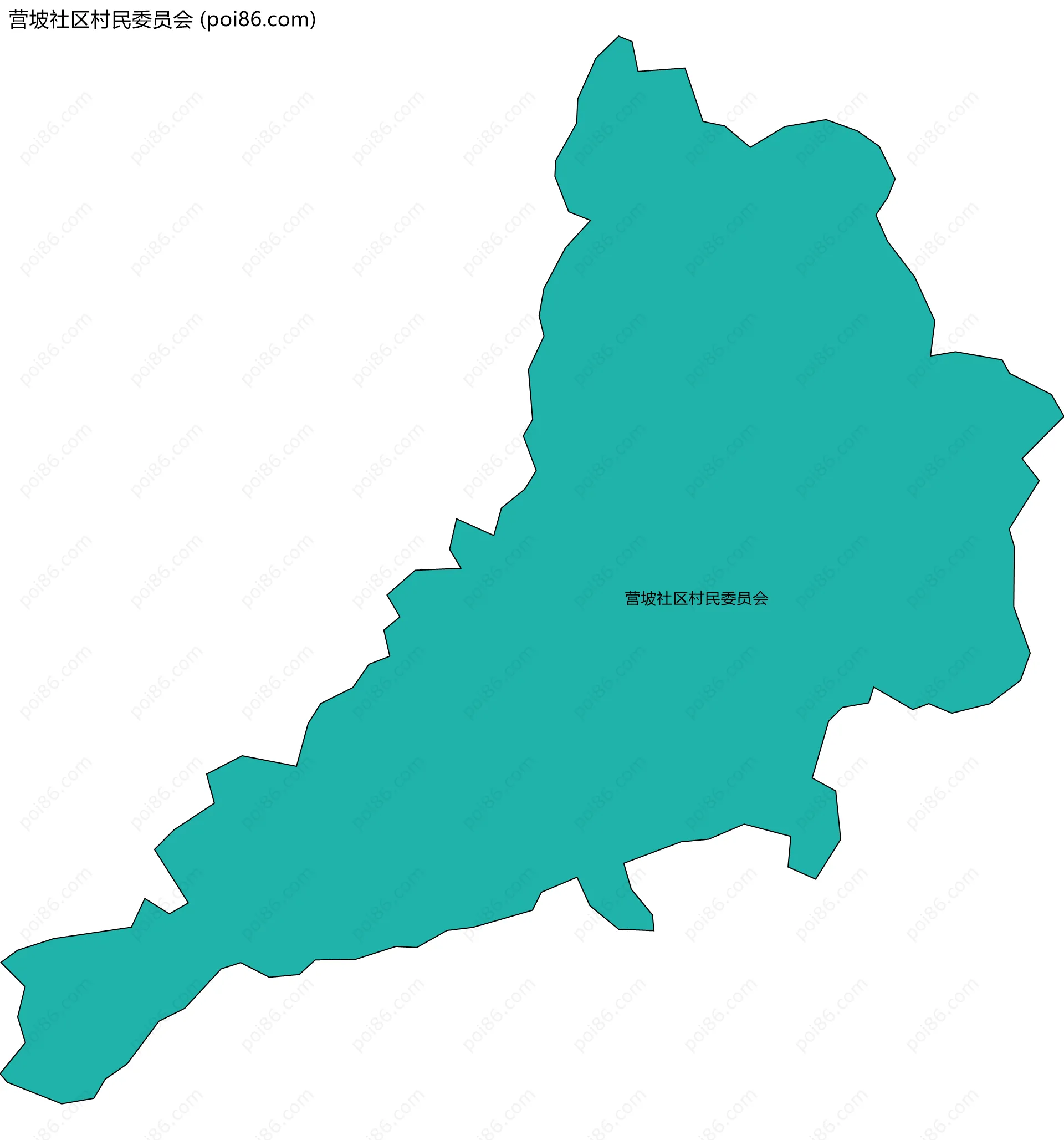 营坡社区村民委员会边界地图