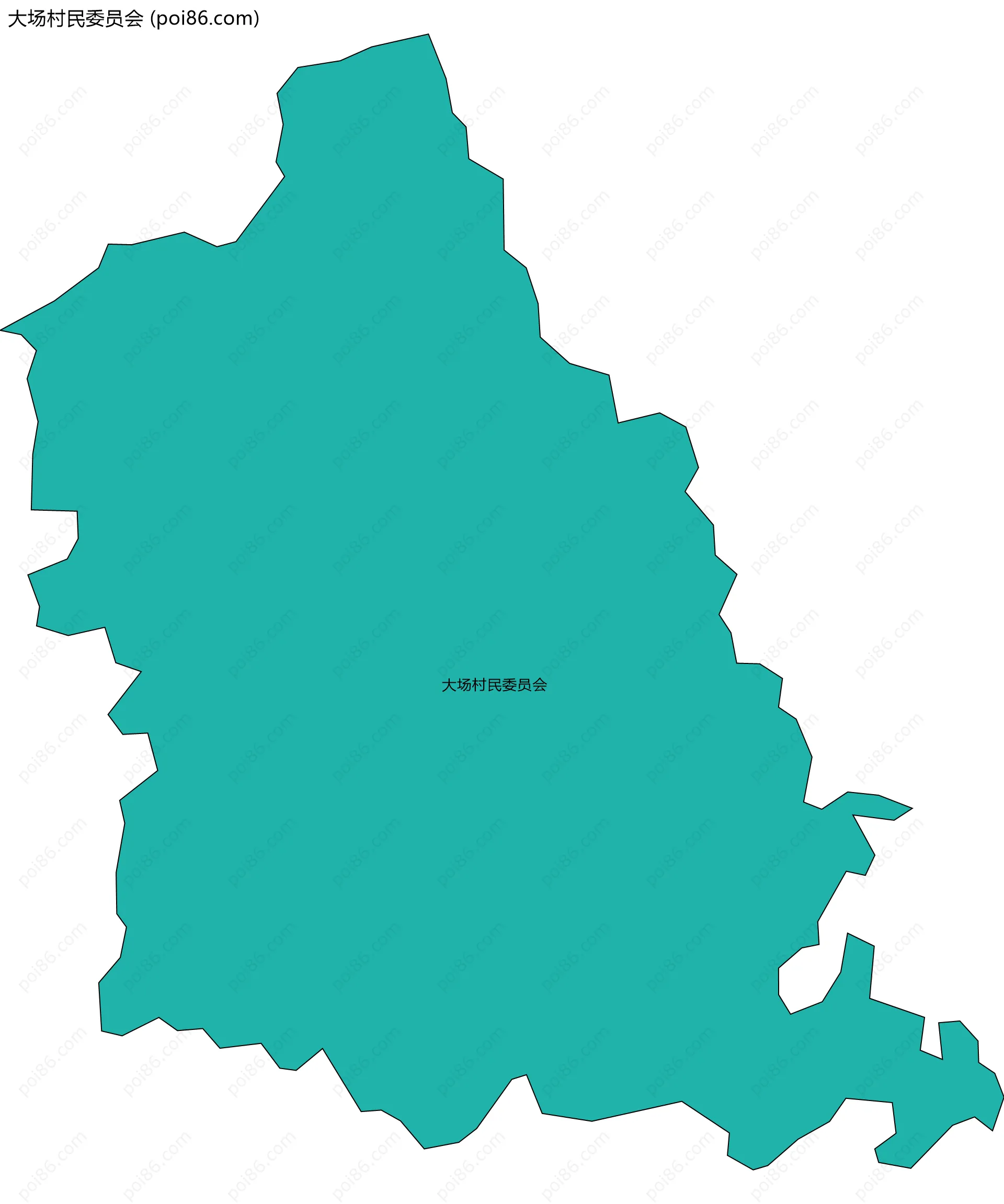 大场村民委员会边界地图