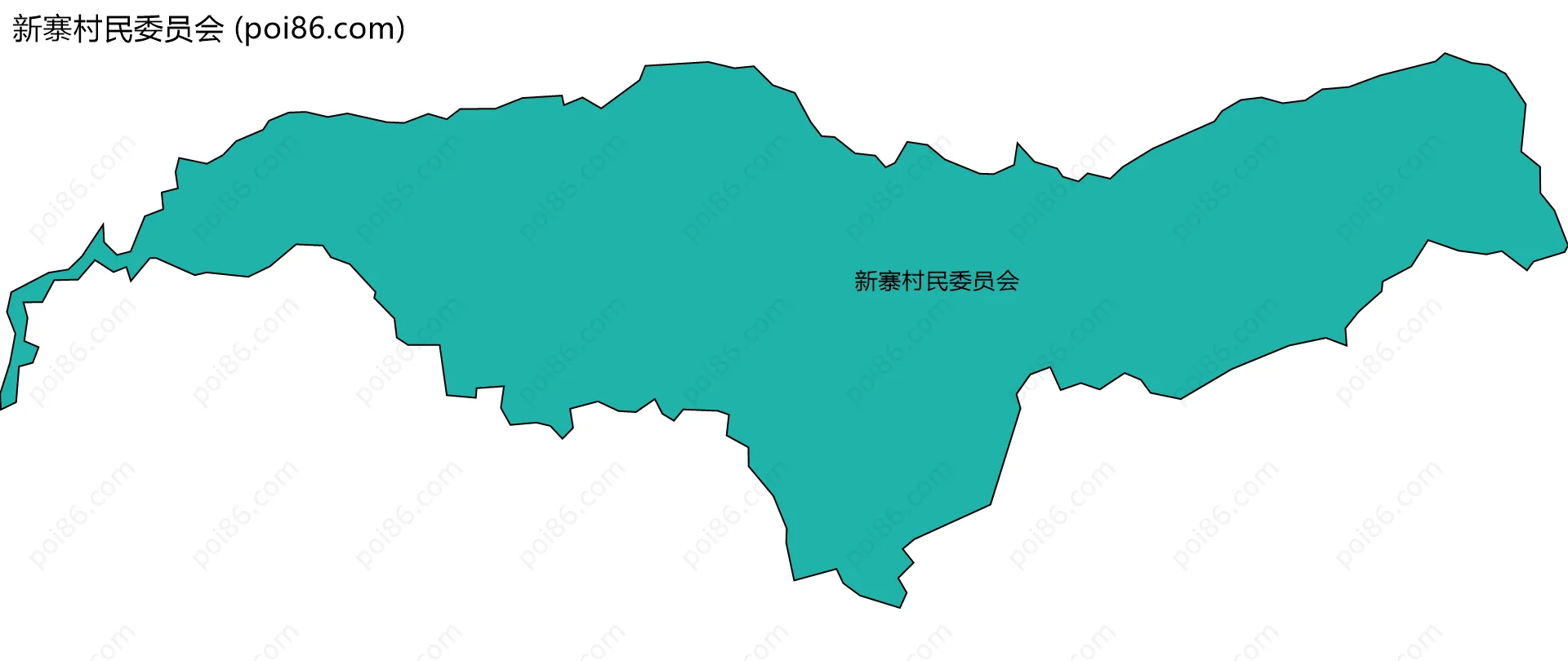 新寨村民委员会边界地图