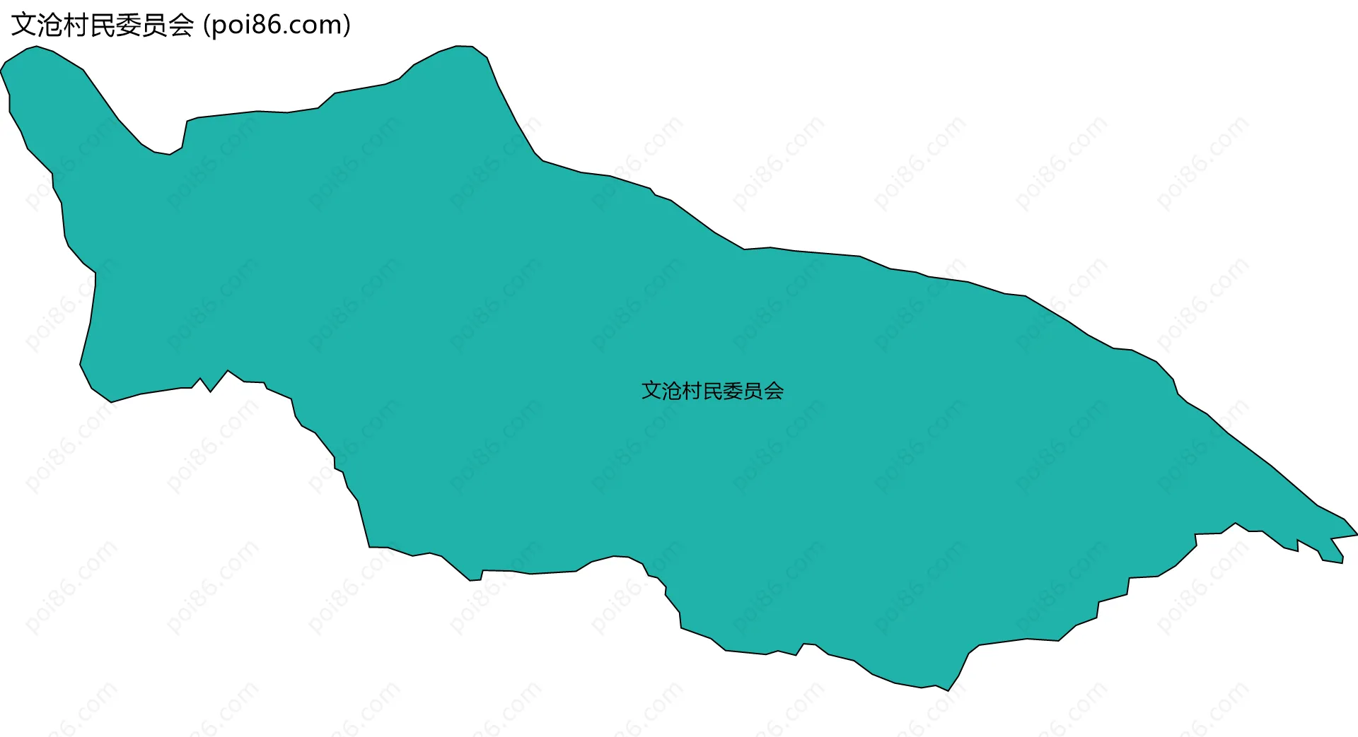 文沧村民委员会边界地图