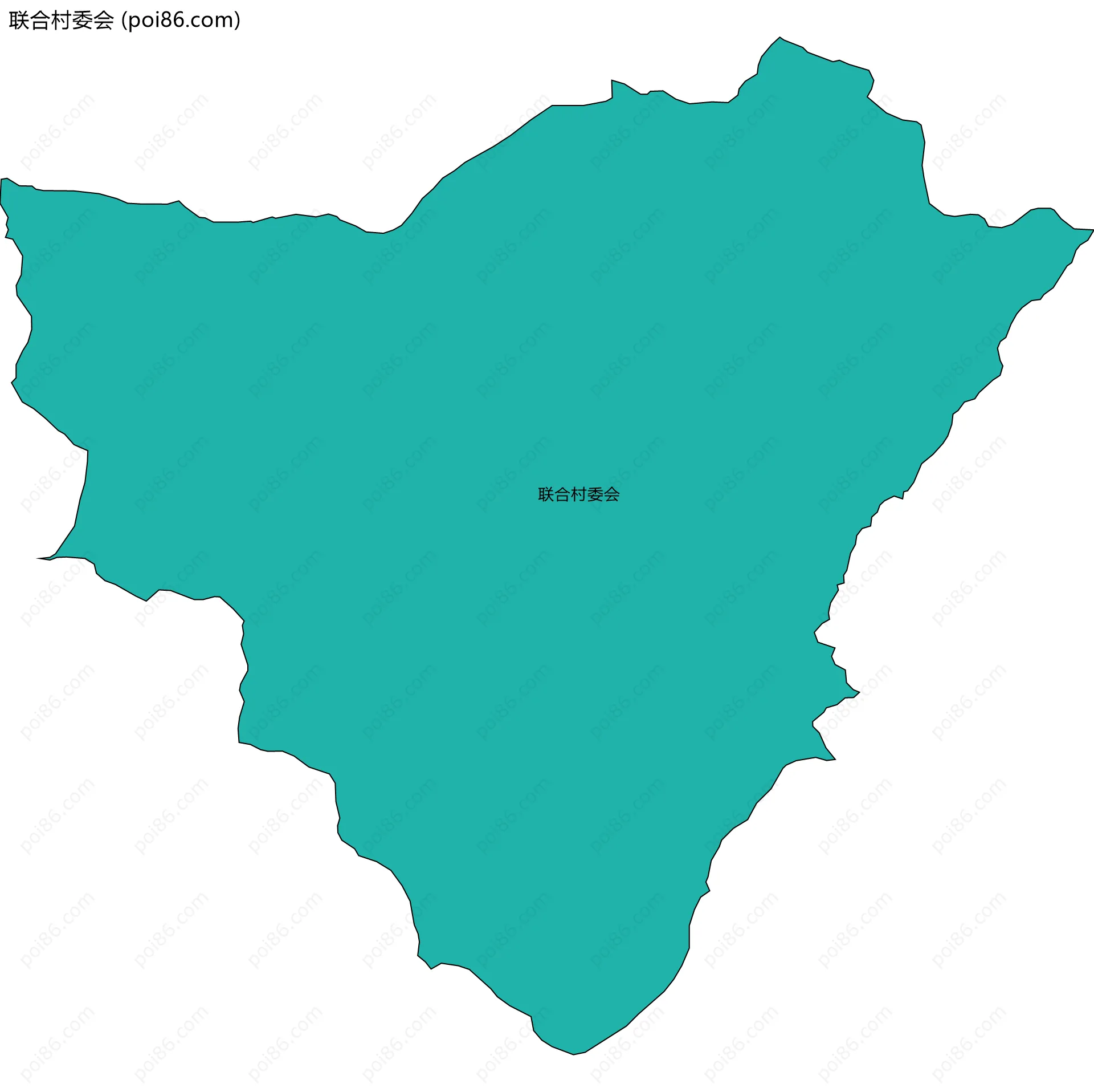 联合村委会边界地图