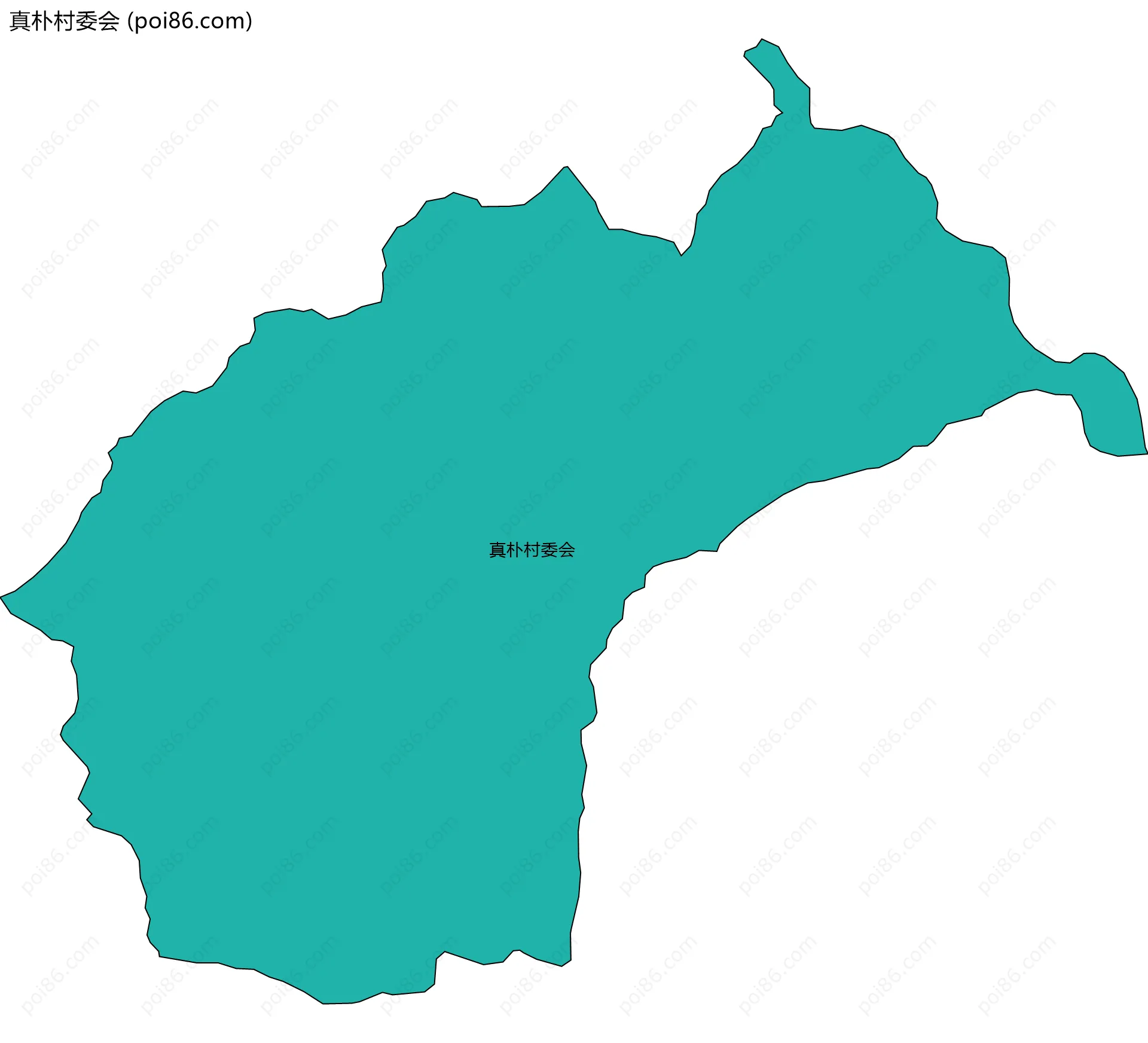 真朴村委会边界地图