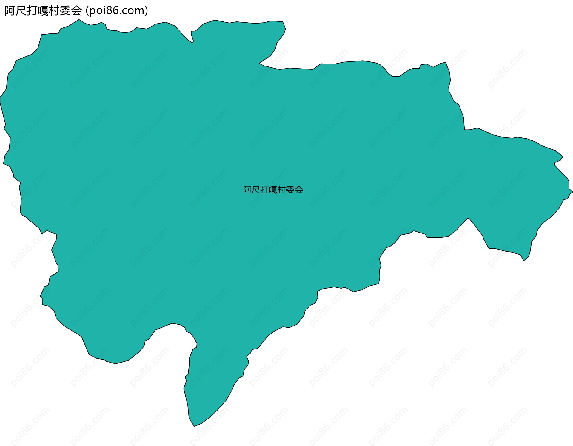 阿尺打嘎村委会边界地图