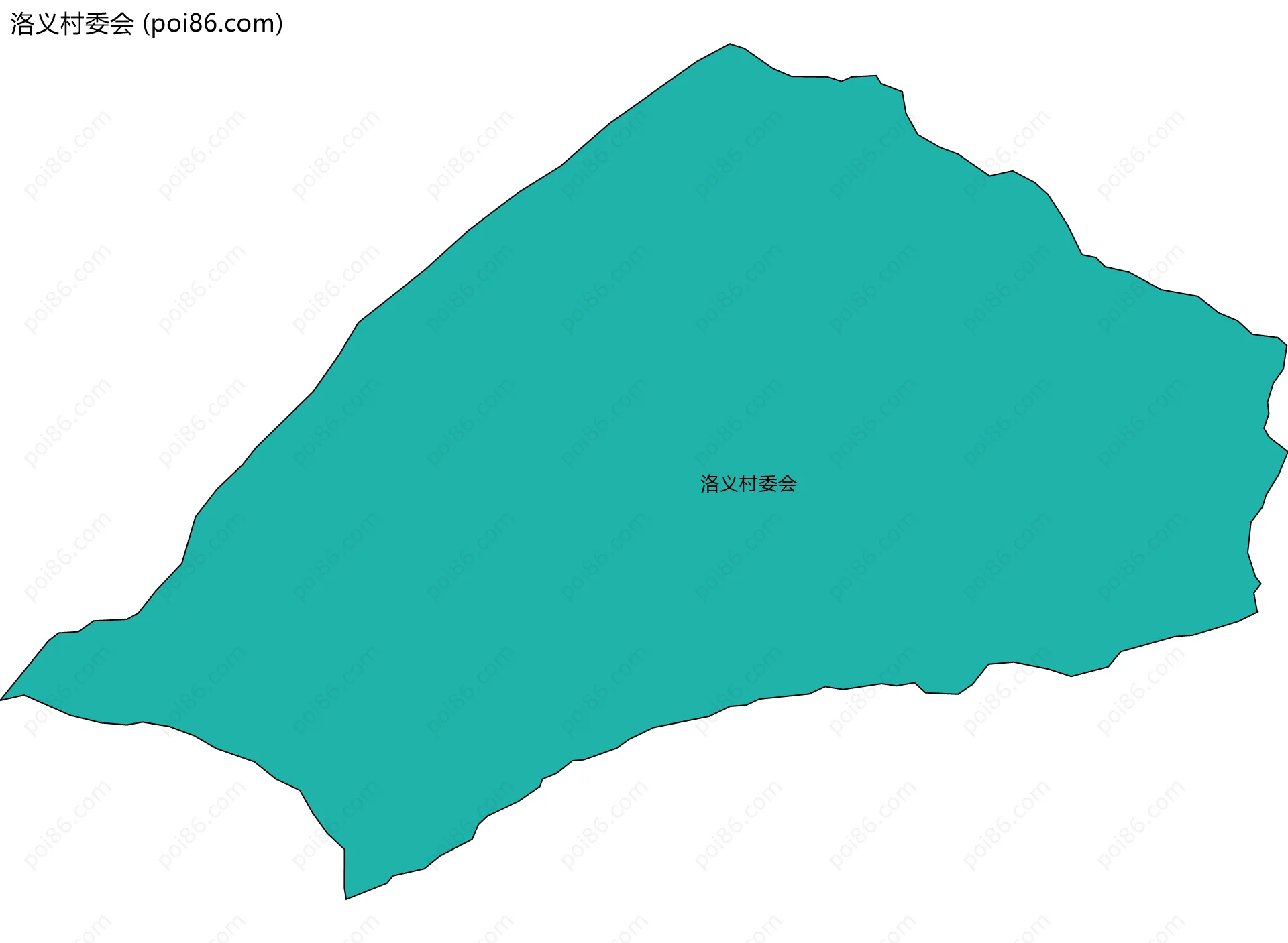 洛义村委会边界地图