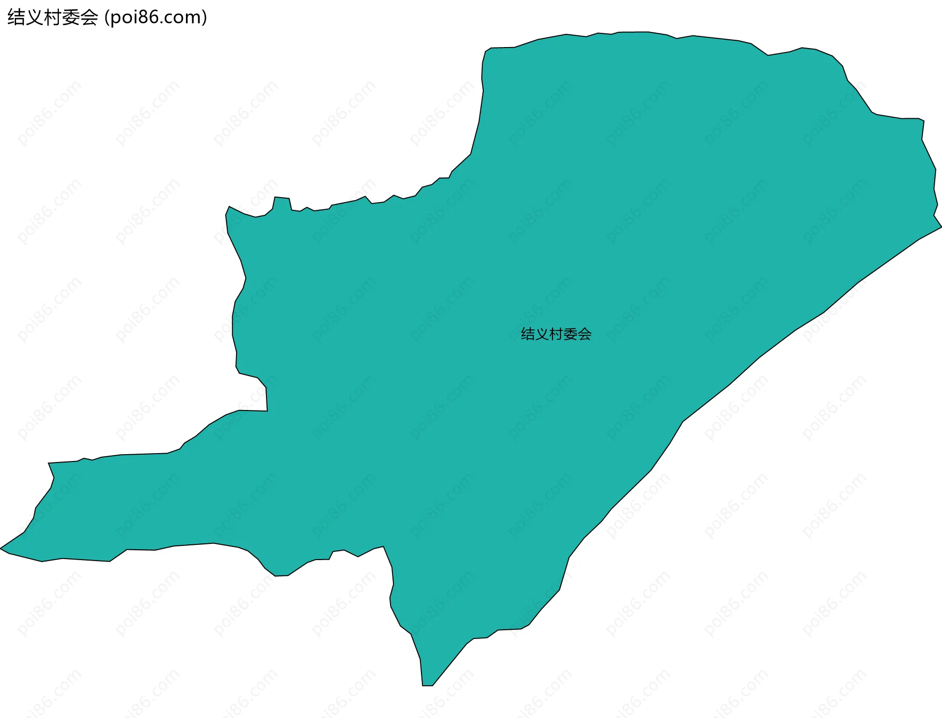 结义村委会边界地图