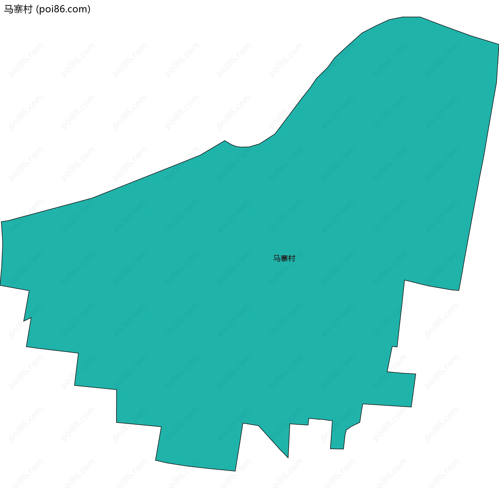 马寨村边界地图