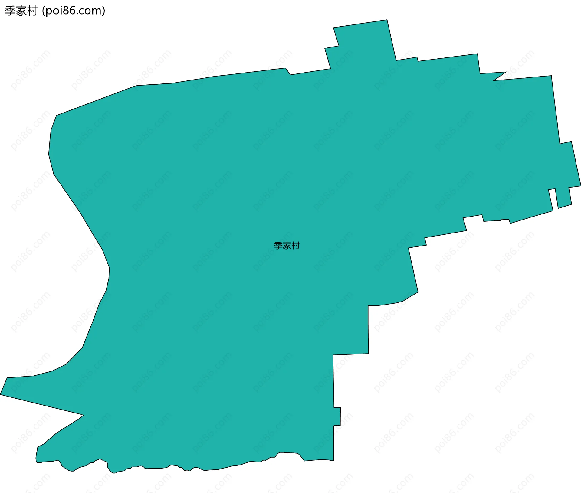 季家村边界地图