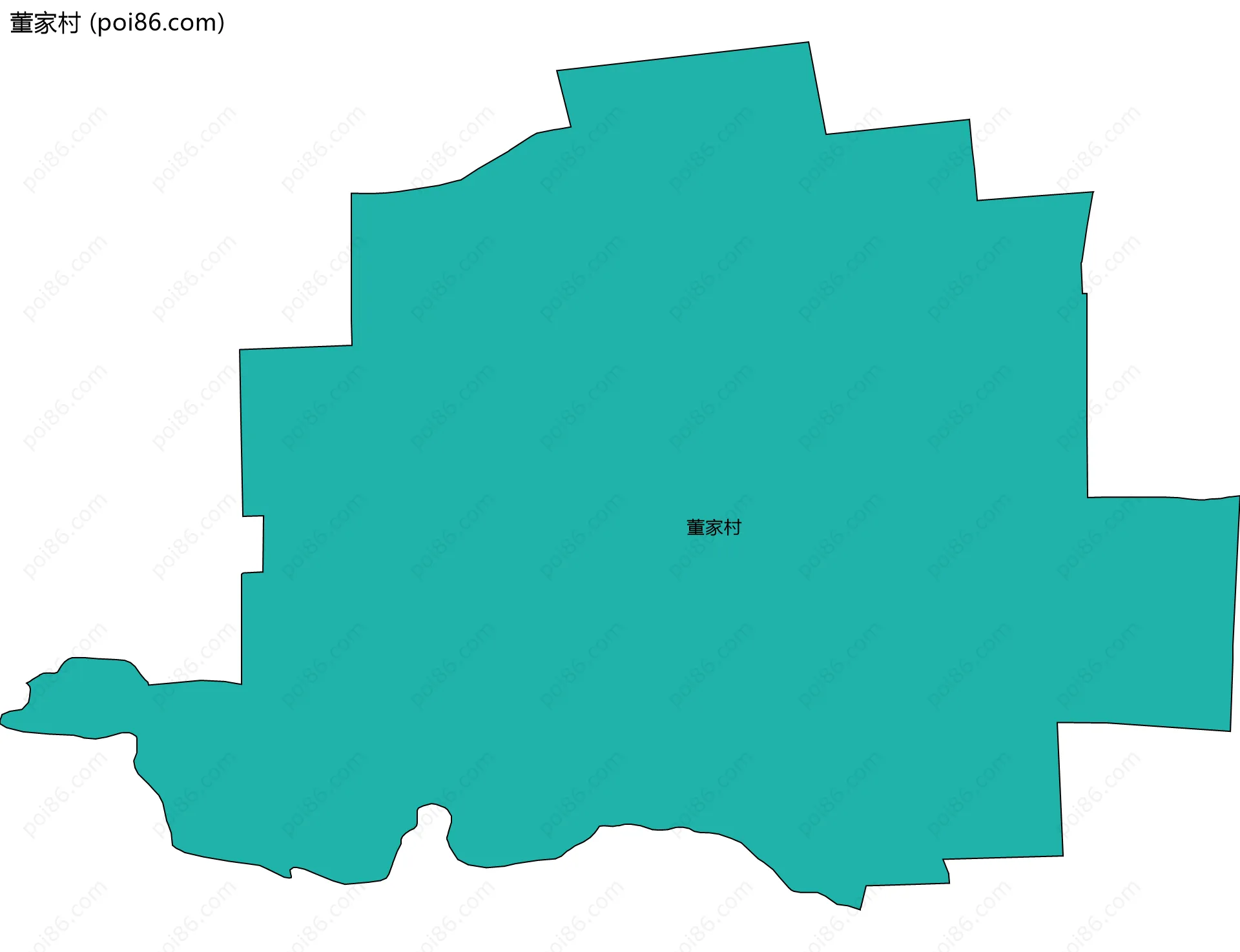 董家村边界地图