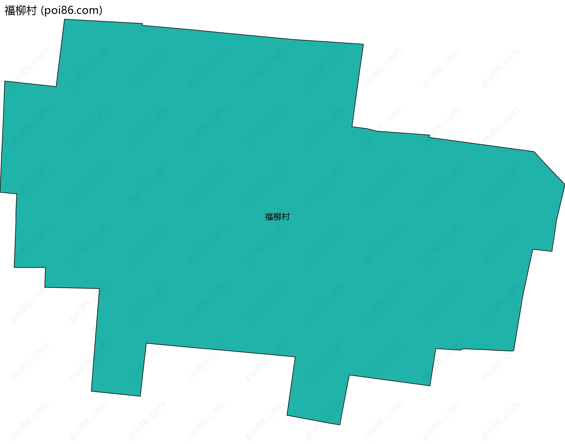 福柳村边界地图