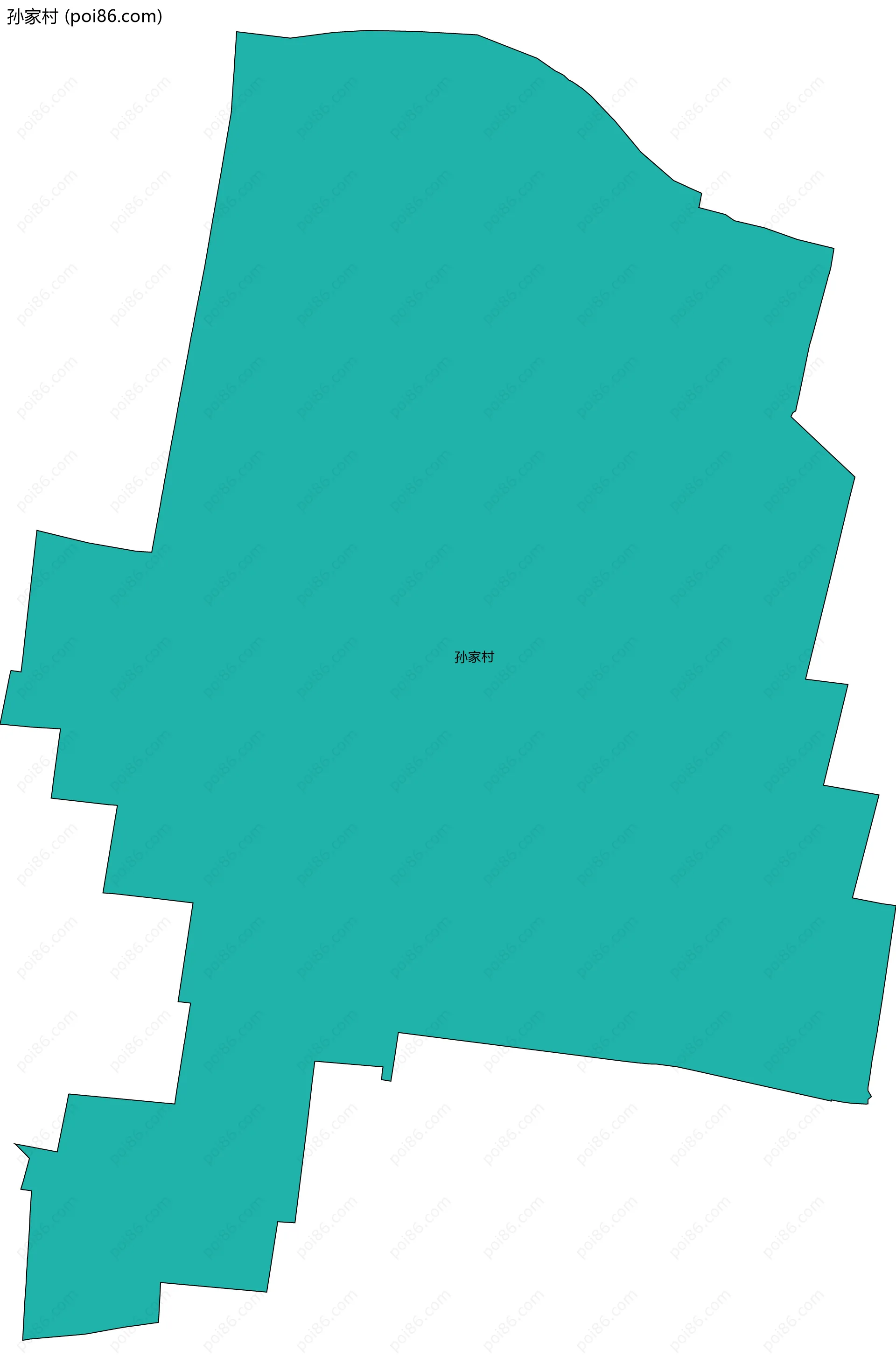 孙家村边界地图