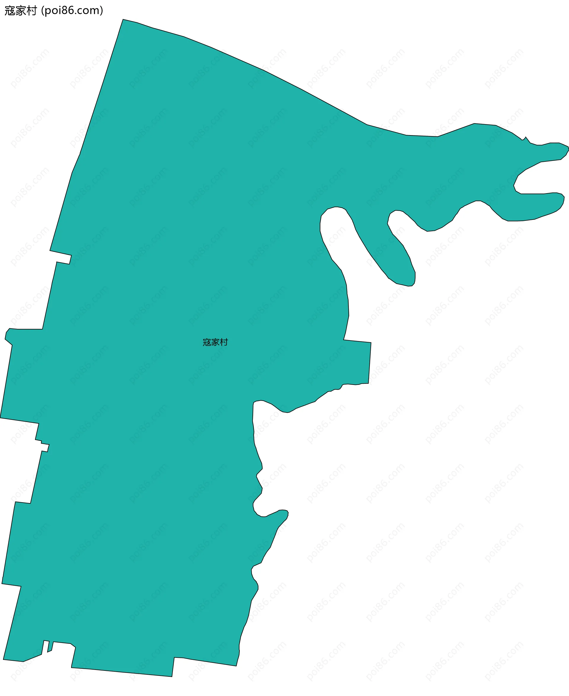 寇家村边界地图