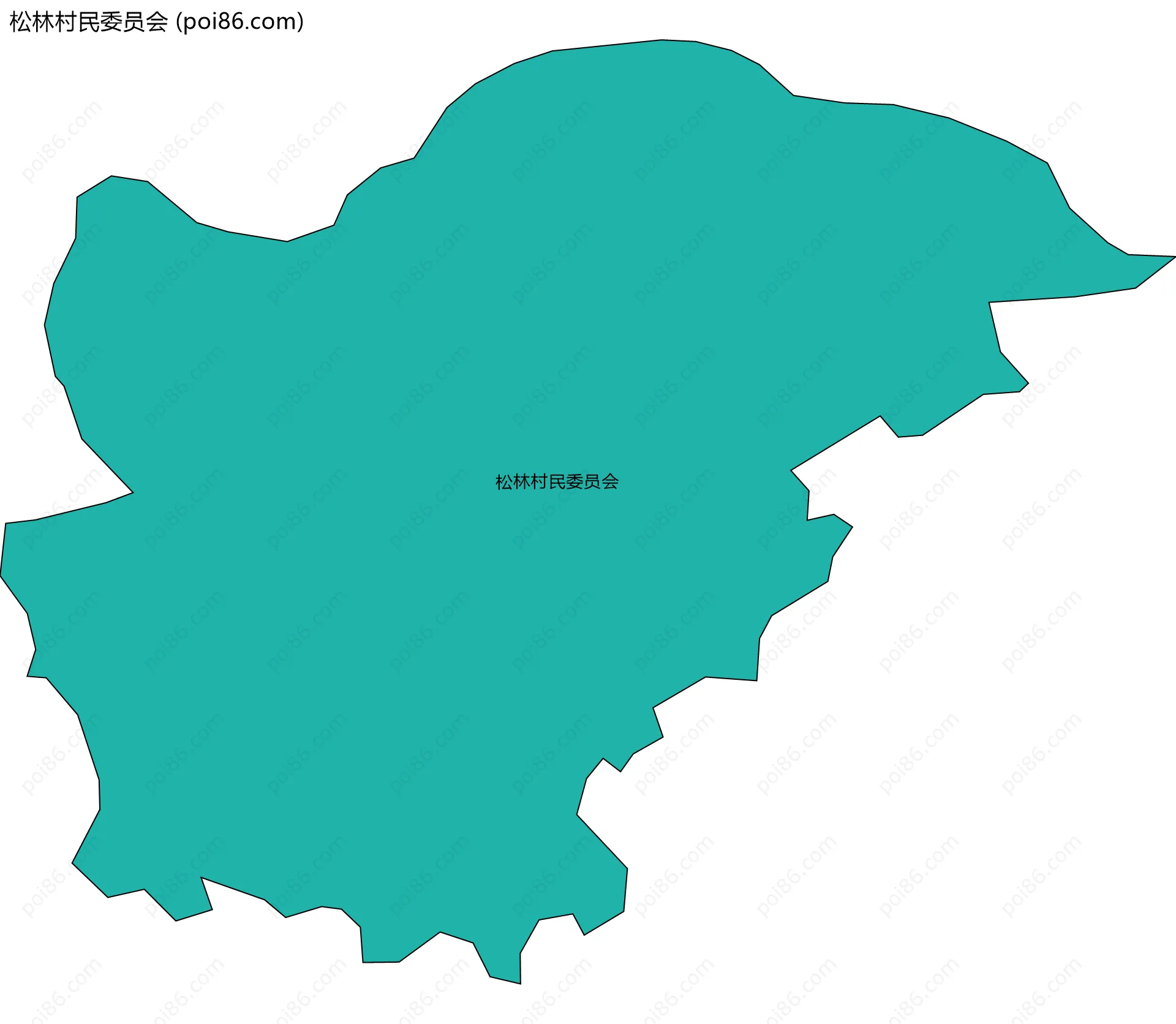 松林村民委员会边界地图