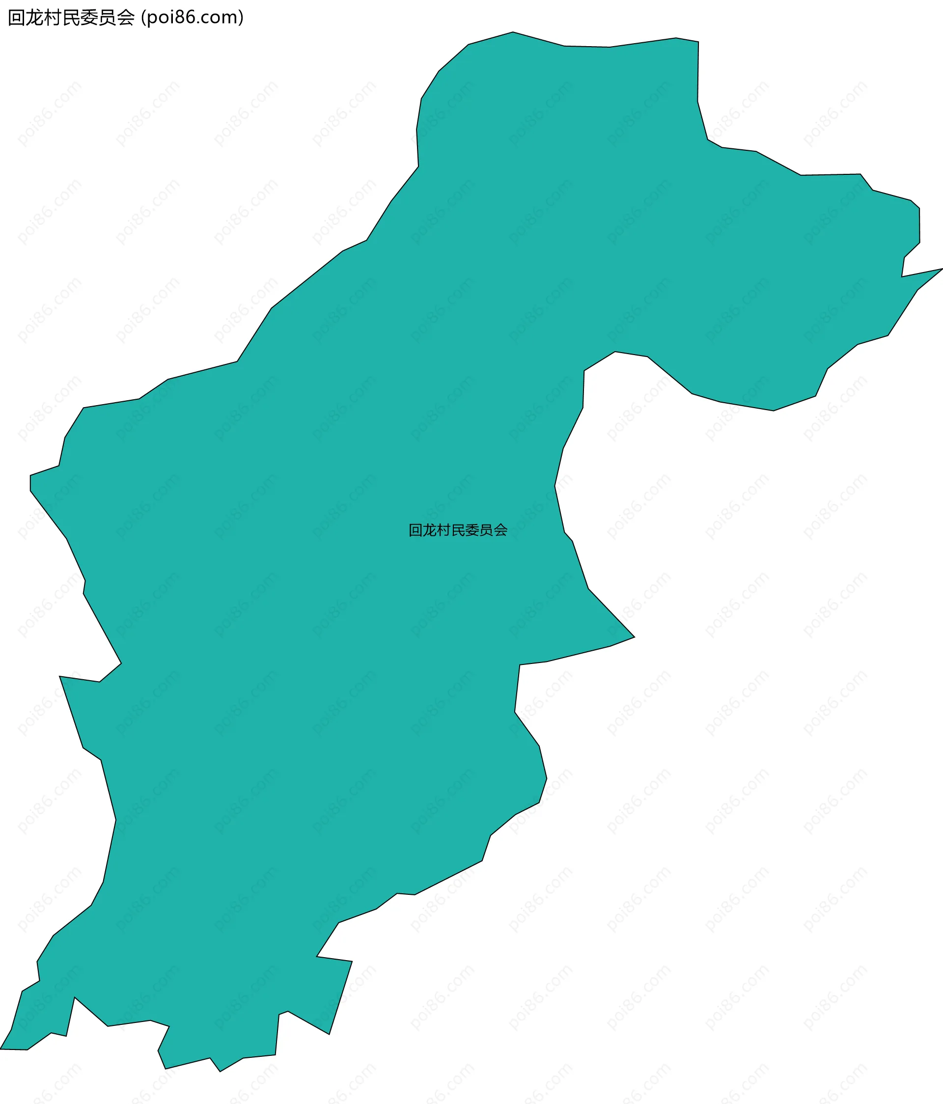 回龙村民委员会边界地图