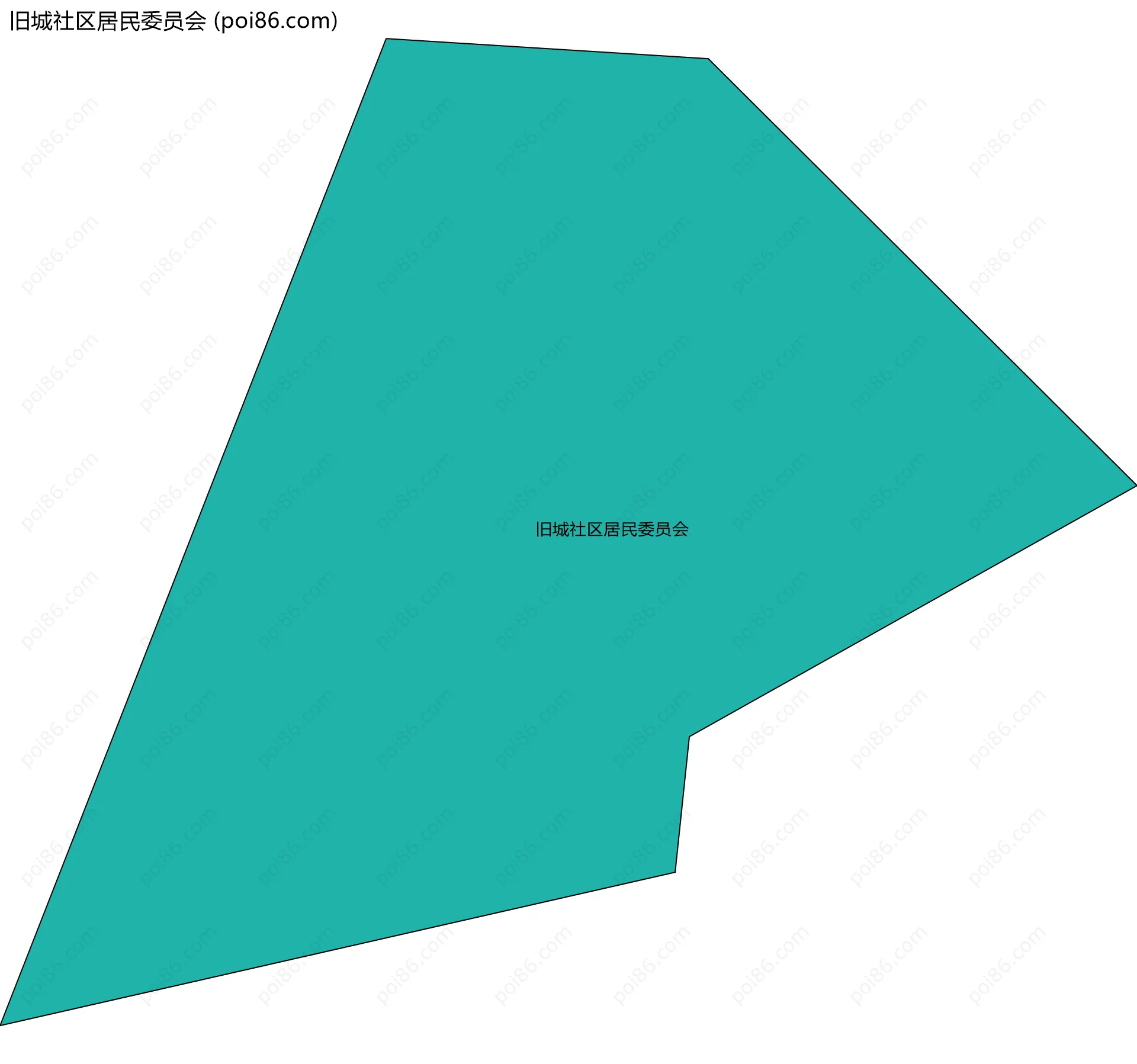 旧城社区居民委员会边界地图