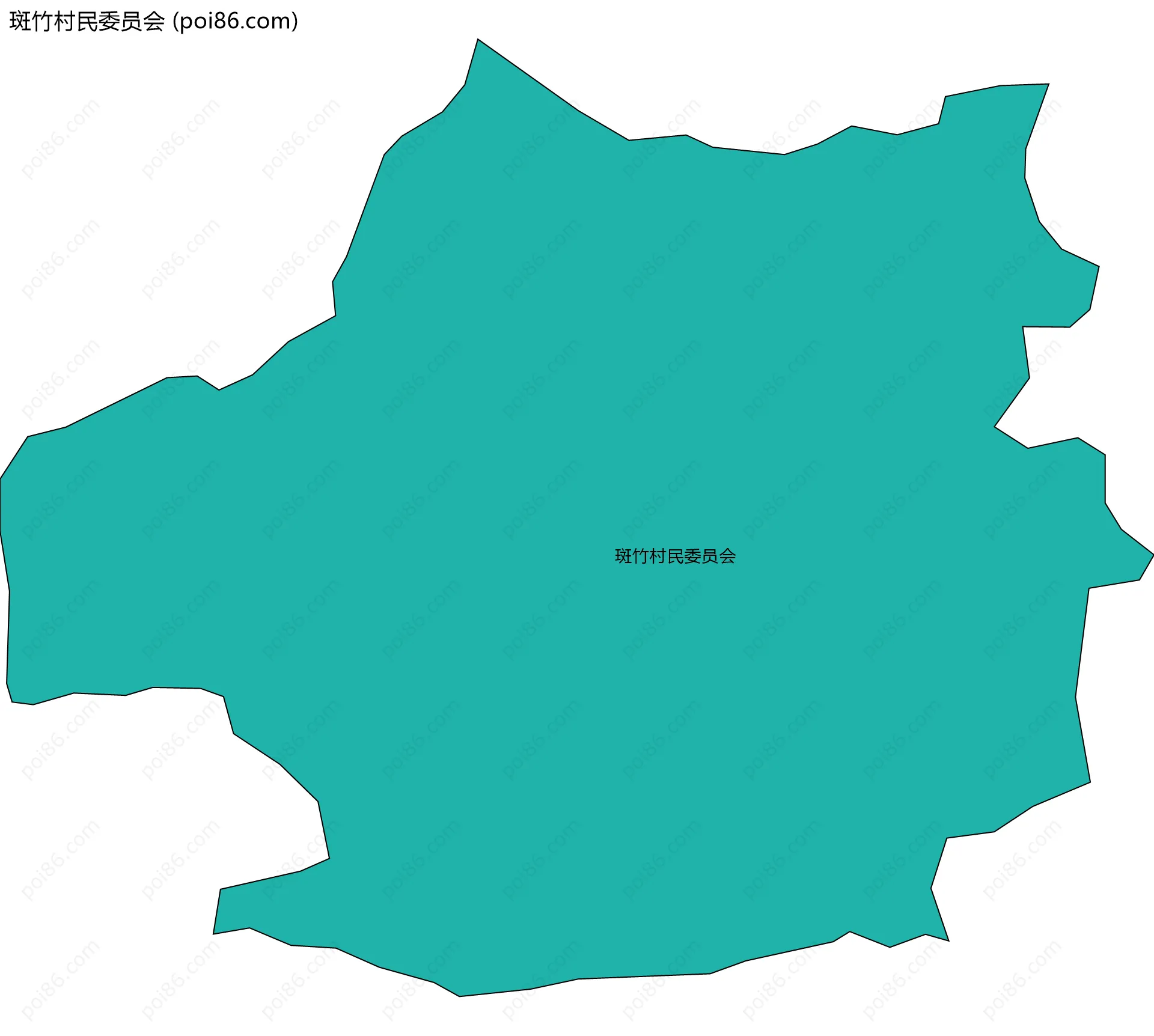 斑竹村民委员会边界地图