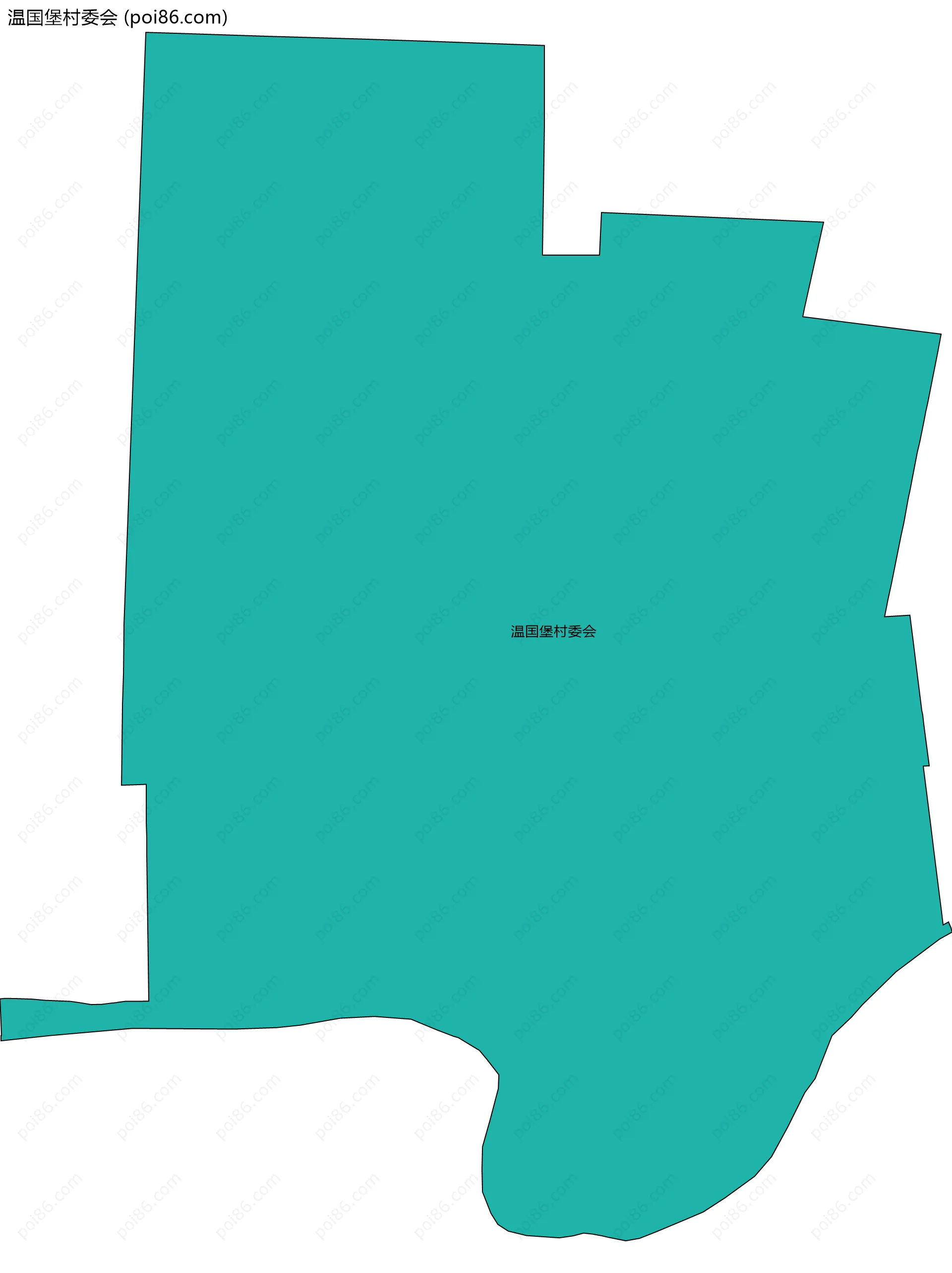 温国堡村委会边界地图